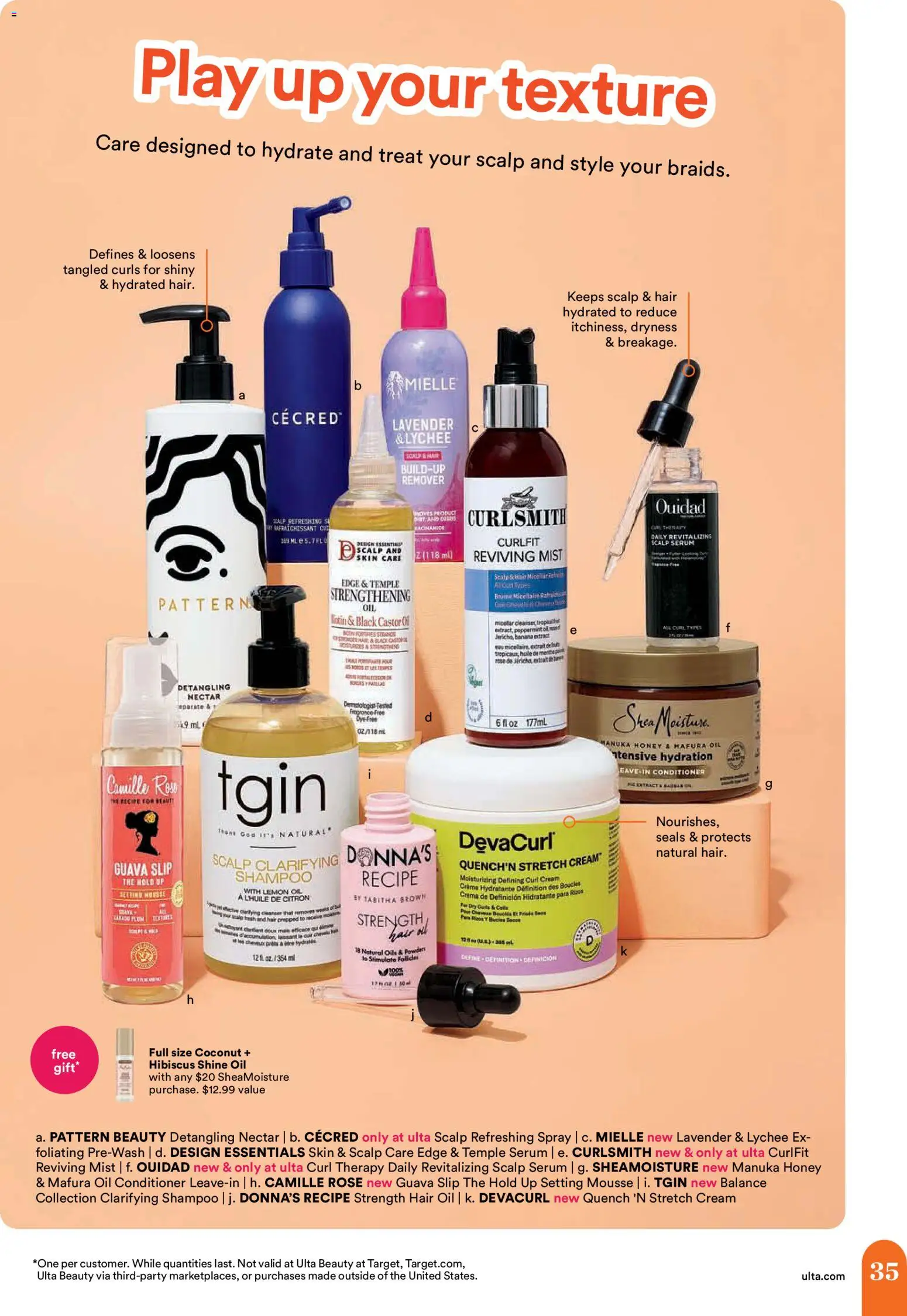 Ulta Beauty Weekly Ad - valid from 17.05.2026 | Page: 35 | Products: Powder, Shampoo, Hair oil, Cream