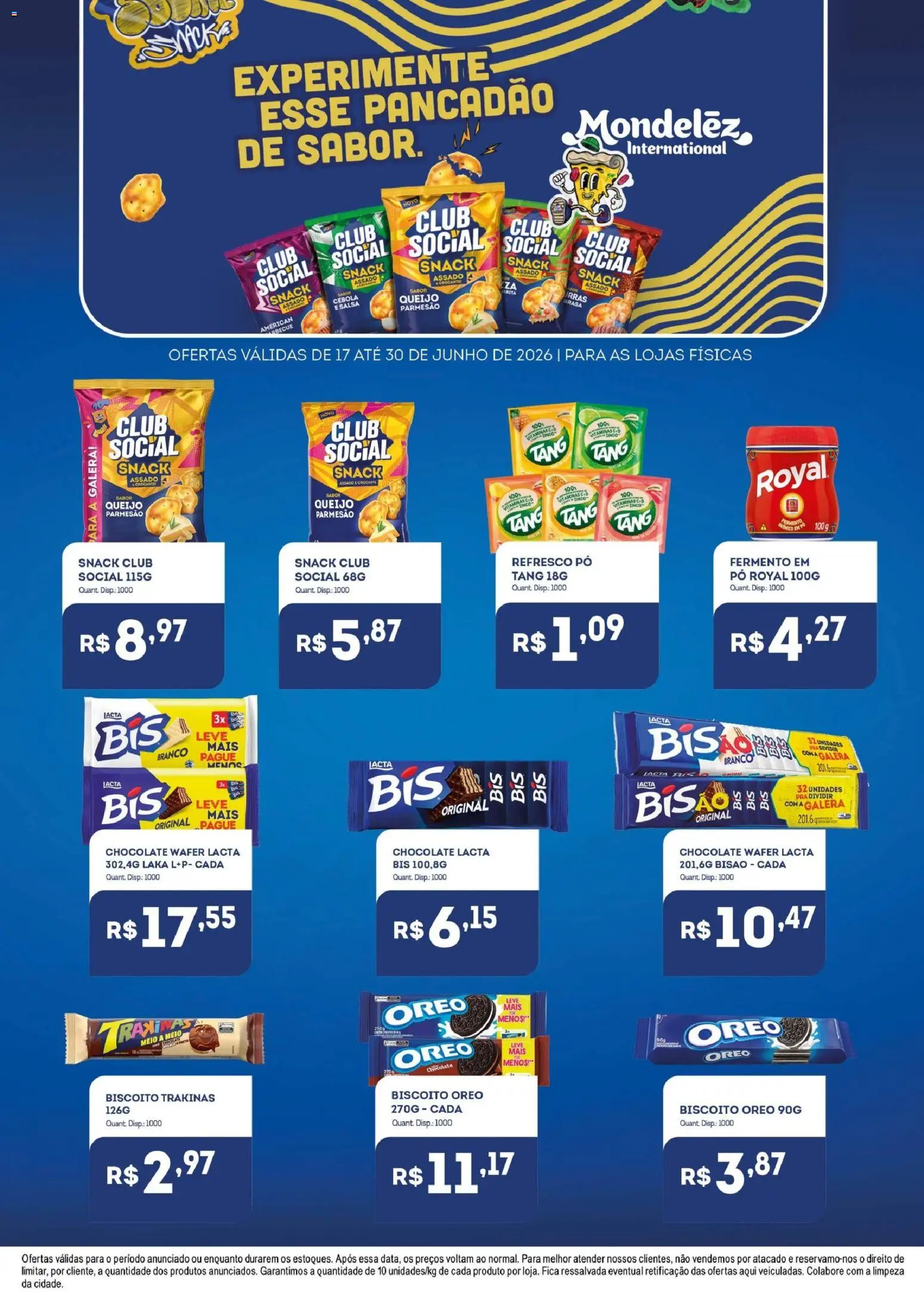 Bistek Supermercados Folheto - válido de 17.06.2026 | Página: 2 | Produtos: Biscoito, Queijo, Chocolate, Parmesão