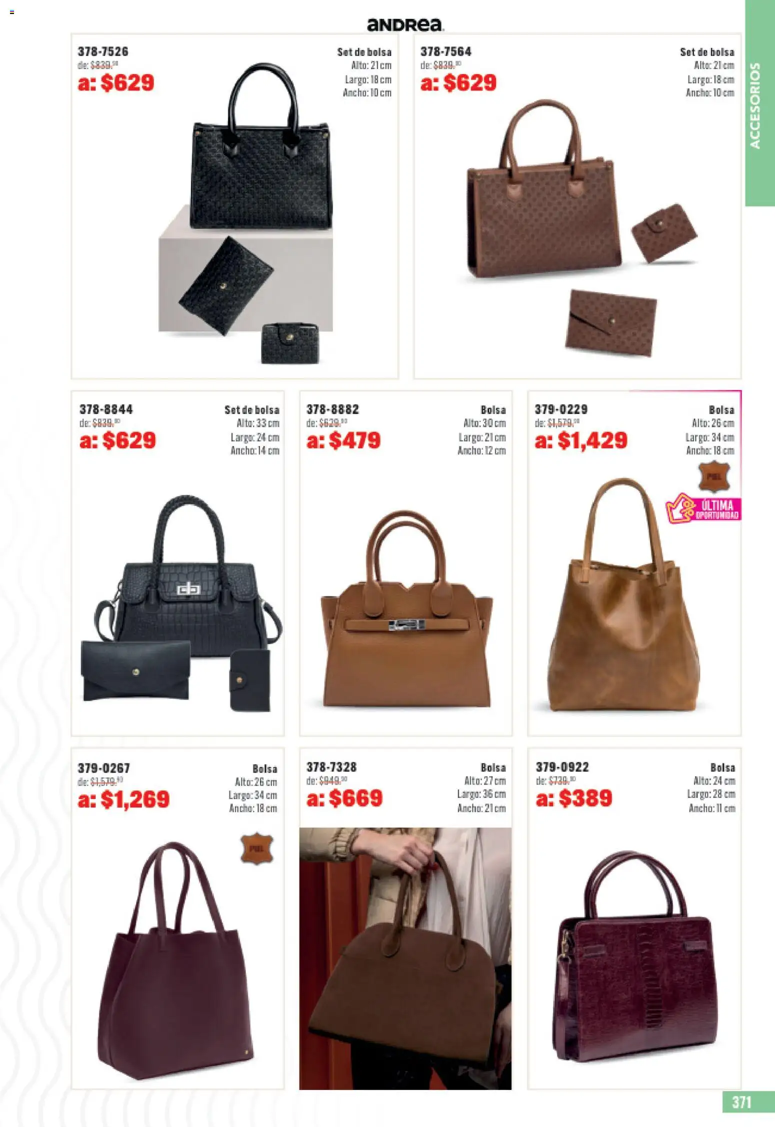 Nuevas ofertas de Andrea válidas en toda la República Mexicana desde el 31.05.2026. ¡Encuentra las mejores ofertas en Andrea catálogo Outlet! | Página: 371
