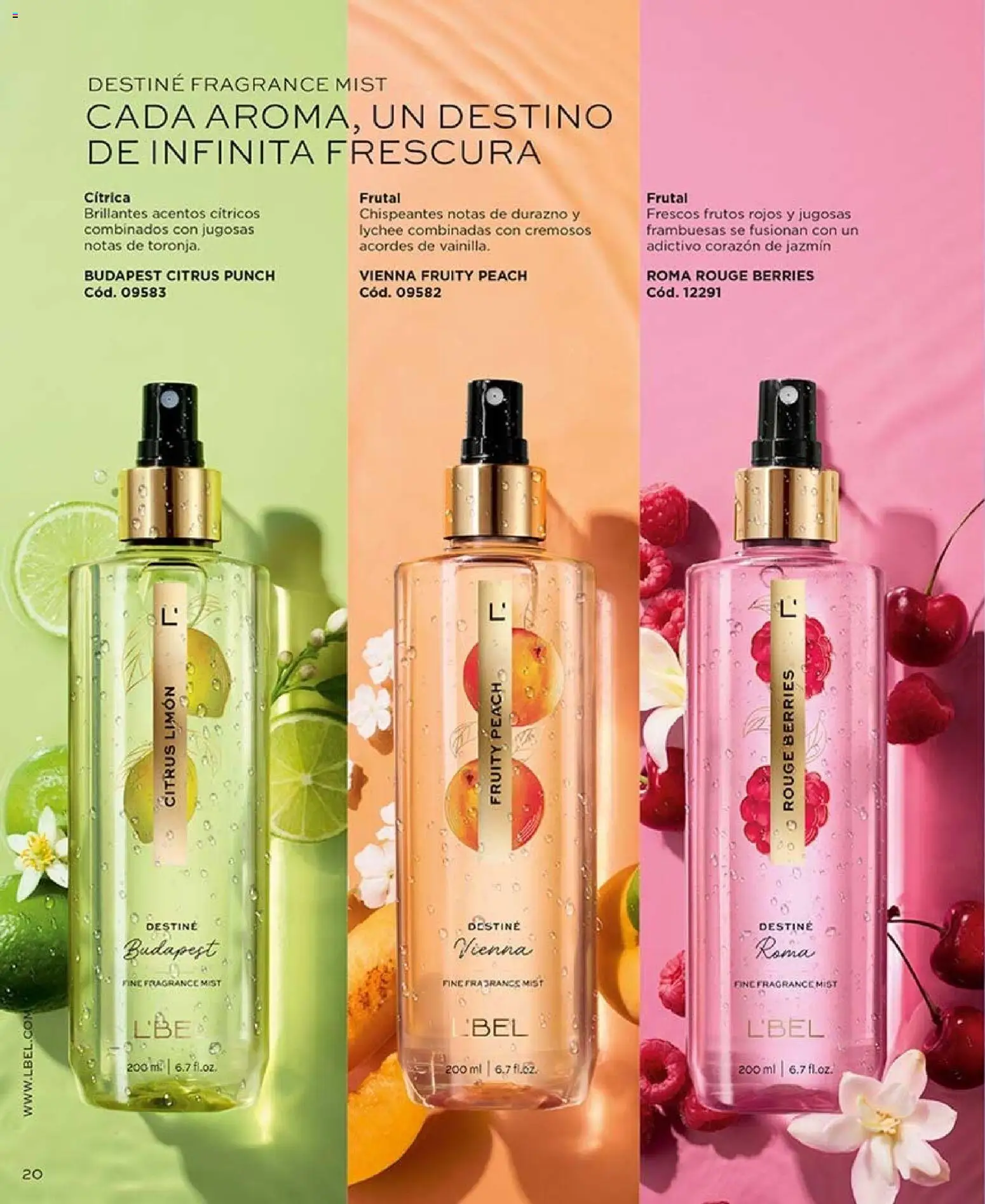L'Bel revista - valida desde el 17/08/2026 | Página: 20 | Productos: Limón, Frutos rojos, Frambuesas, Durazno