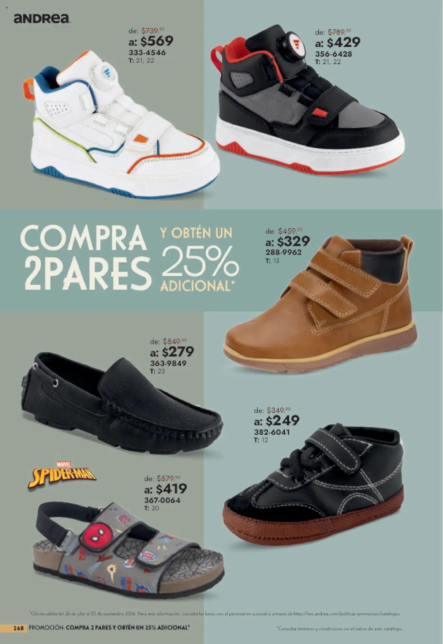 Nuevas ofertas de Andrea válidas en toda la República Mexicana desde el 26/07/2026. ¡Encuentra las mejores ofertas en Andrea catálogo Outlet! | Página: 268