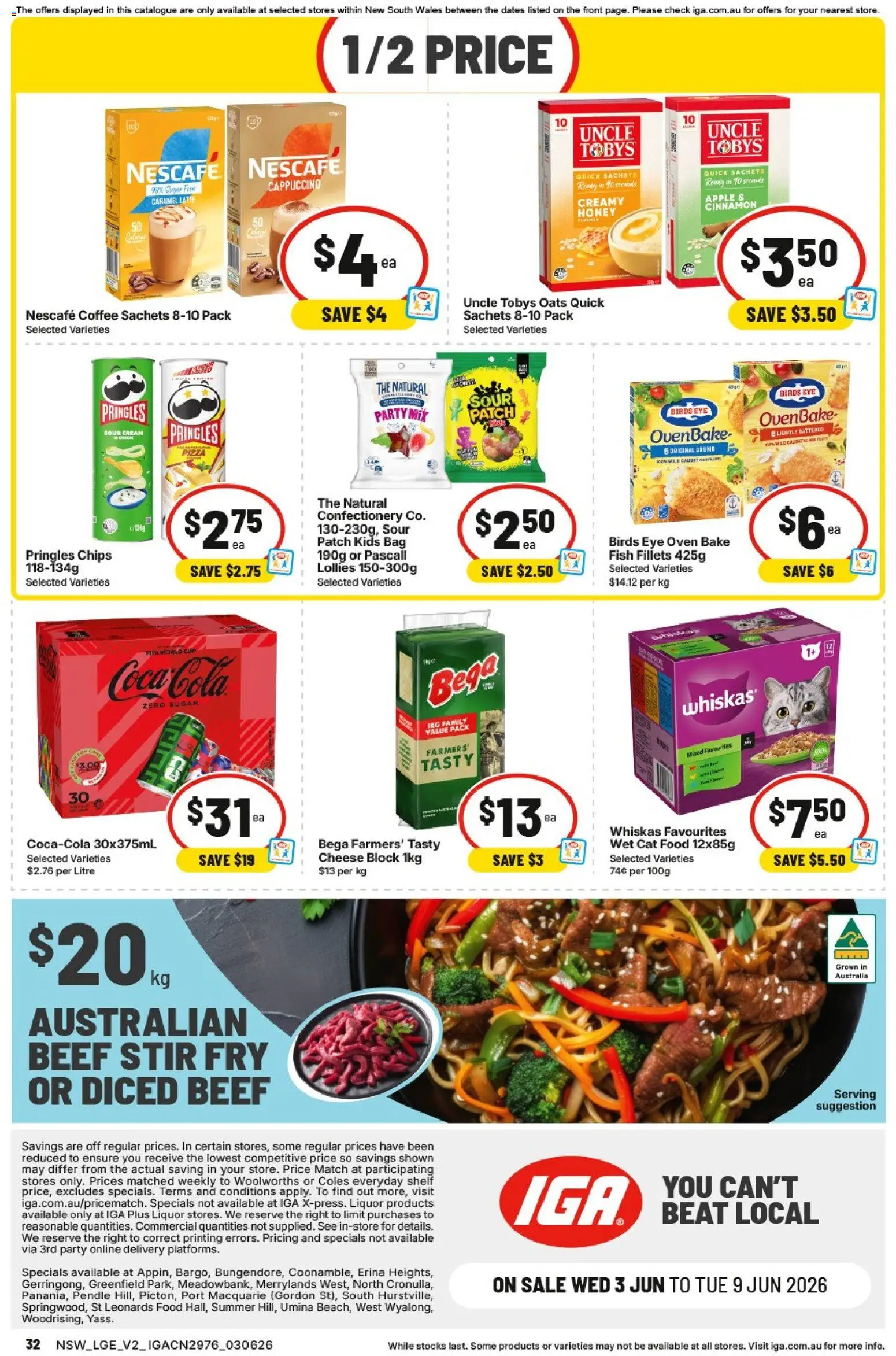 IGA catalogue - valid from 03.06.2026 | Page: 32 | Products: Shelf, Oats, Cream, Bag