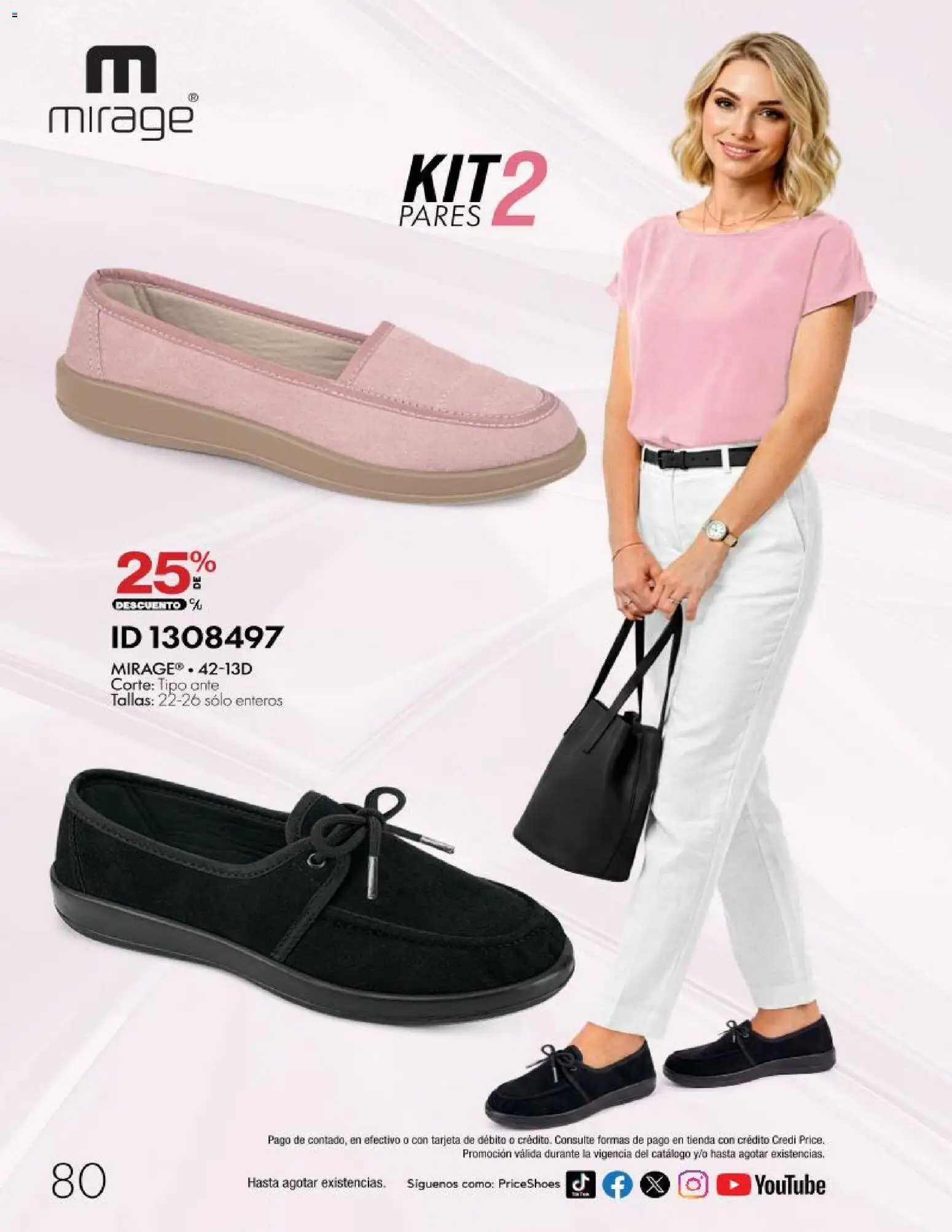 Nuevas ofertas de Price Shoes válidas en toda la República Mexicana desde el 28/10/2026. ¡Encuentra las mejores ofertas en Price Shoes catálogo 10 pagos sin intereses! | Página: 80