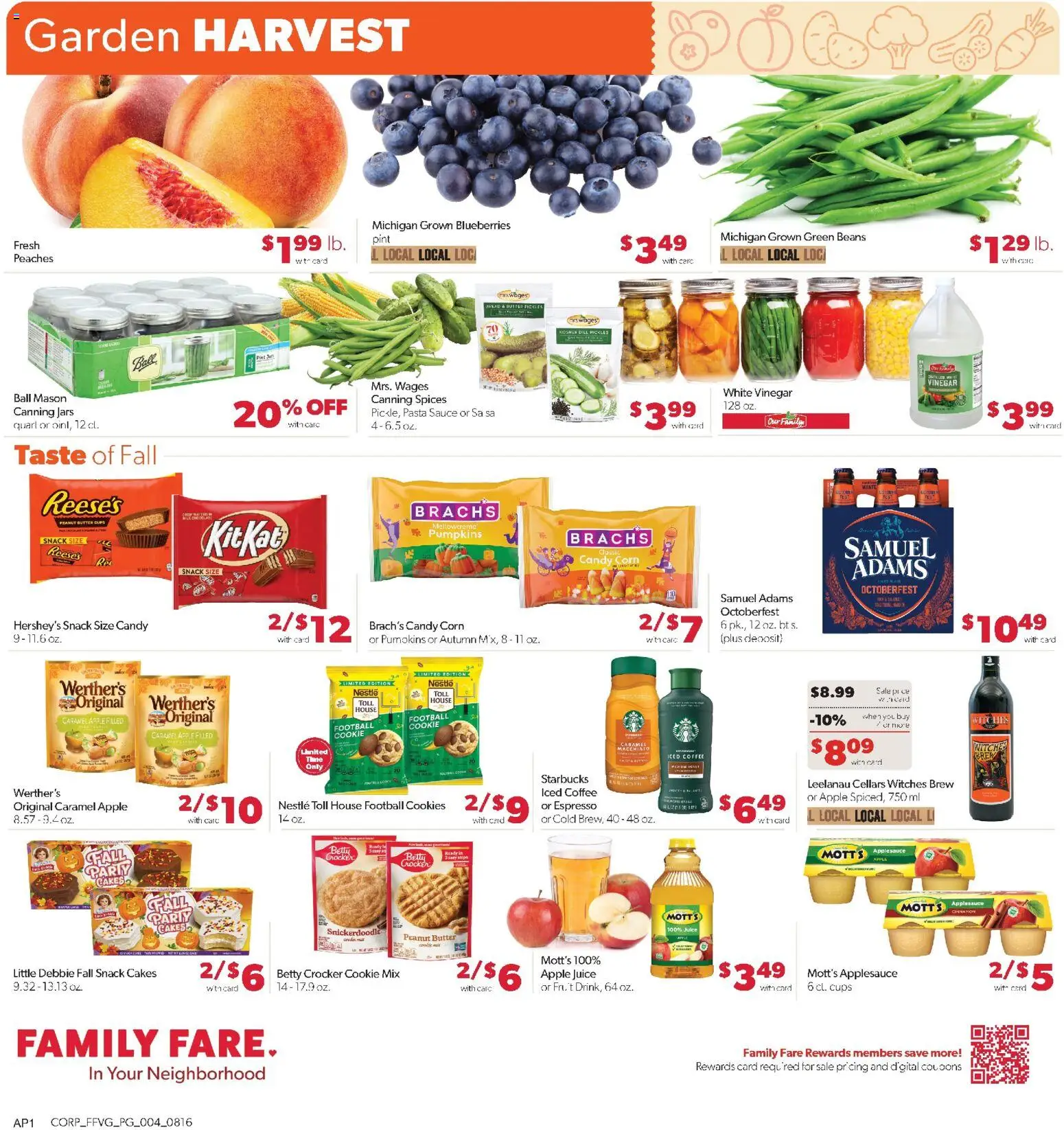 Family Fare Weekly Ad - MI - valid from 08/16/2026 | Page: 5 | Products: Apple juice, Coffee, Pickles, Blueberries