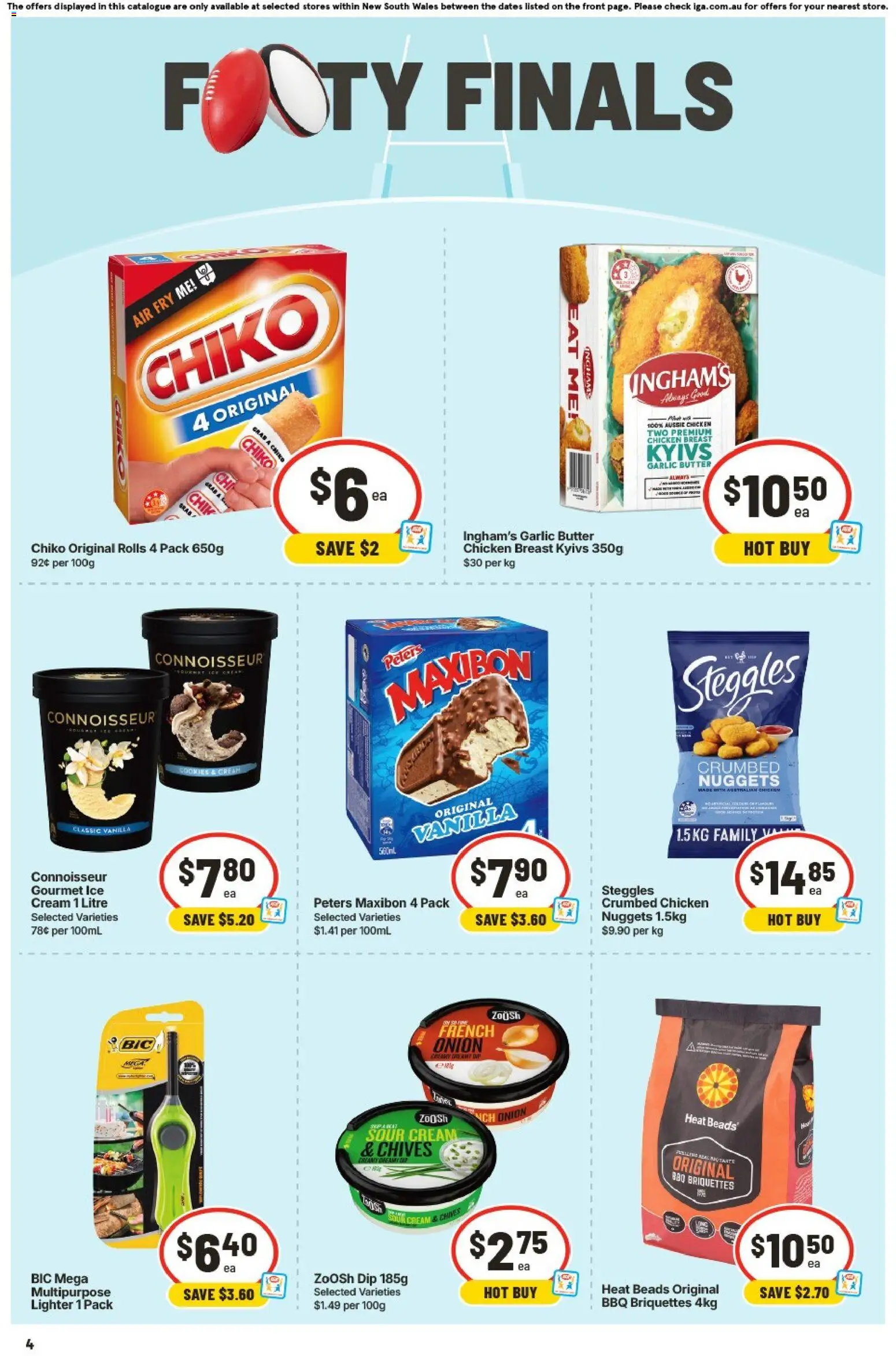 IGA catalogue - valid from 16/09/2026 | Page: 5 | Products: Briquettes, Chicken, Ice cream, Garlic