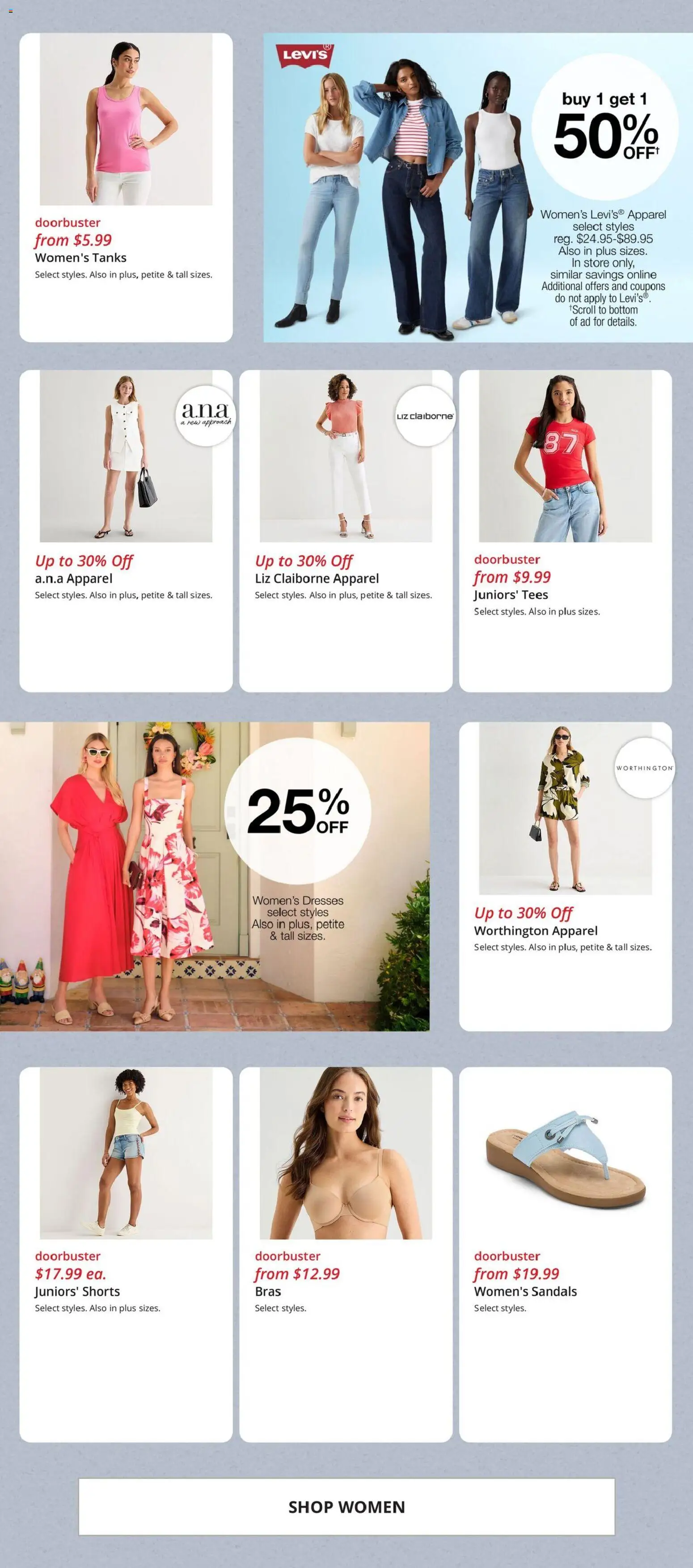 JCPenney Weekly Ad - valid from 20.05.2026 | Page: 5 | Products: Shorts, Sandals