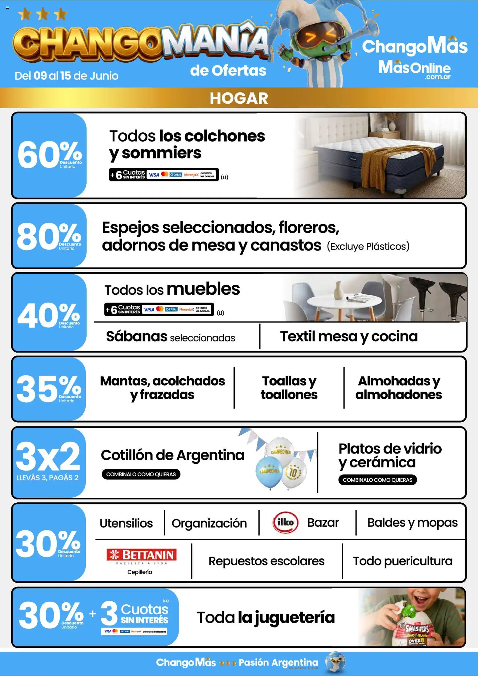Punto Mayorista catálogo │ válido desde el 09.06.2026 | Página: 7 | Productos: Cocina, Sabanas, Toallas, Mesa
