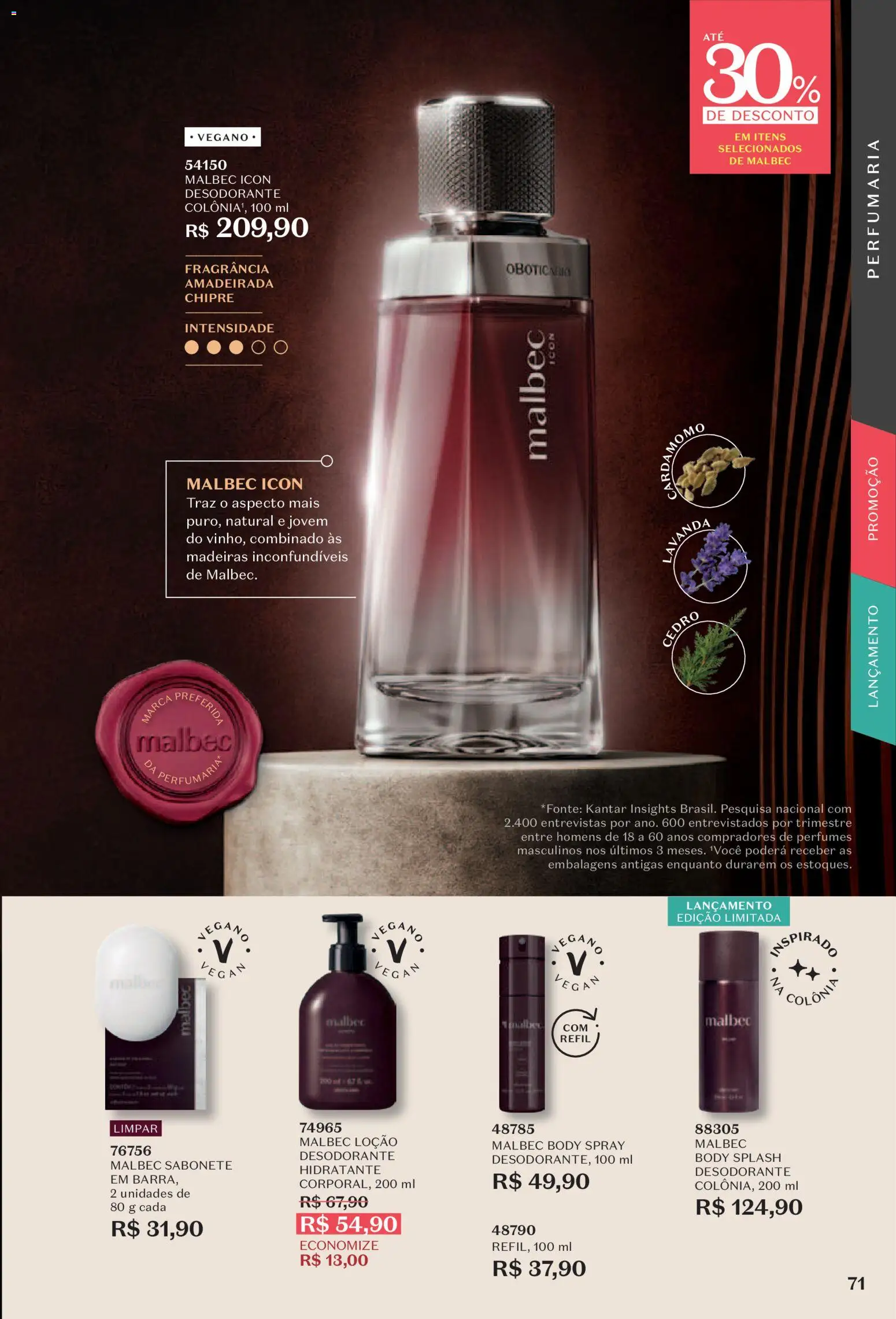 O Boticário Folheto - válido de 29/06/2026 | Página: 75 | Produtos: Fragrância, Madeiras, Desodorante, Perfumes