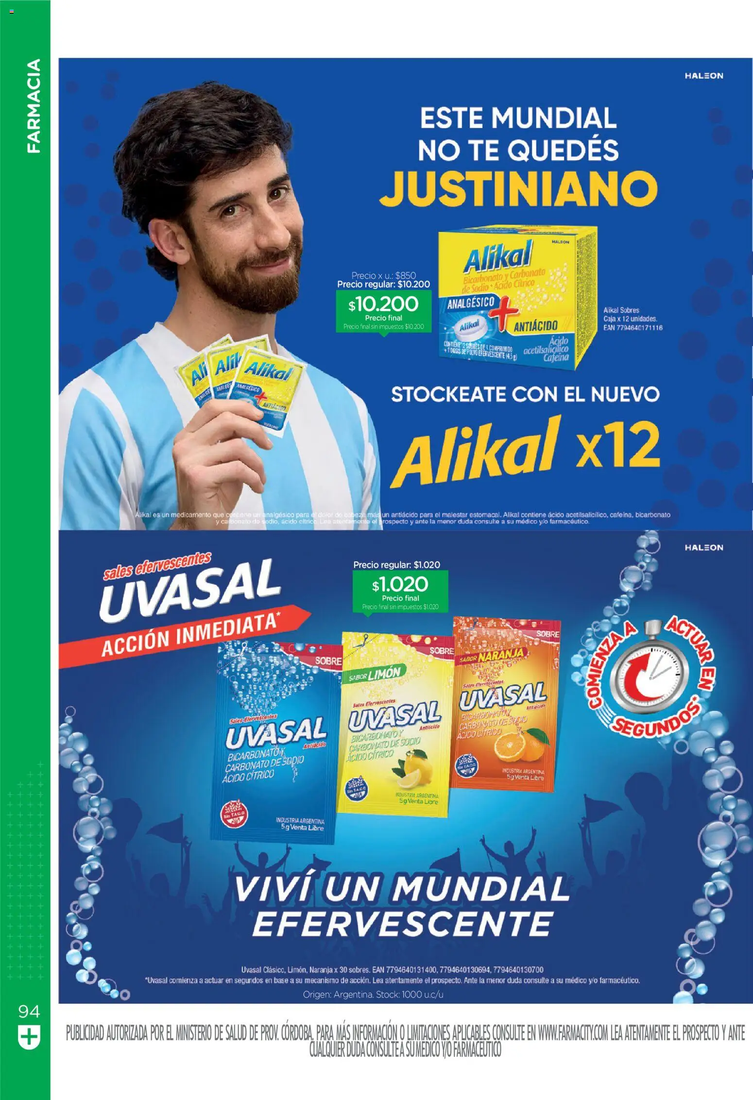 Farmacity catálogo │ válido desde el 02.06.2026 | Página: 94 | Productos: Sobre, Sales, Té, Antiácido