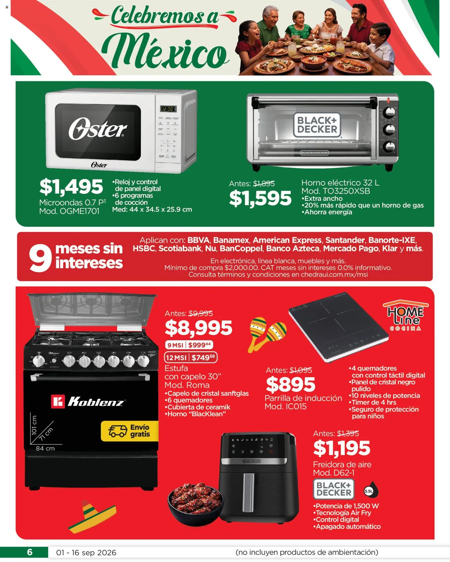 Nuevas ofertas de Chedraui válidas en toda la República Mexicana desde el 01/09/2026. ¡Encuentra las mejores ofertas en Chedraui folleto! | Página: 6