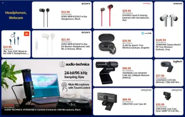Preview of Canada Computers weekly flyer from shop Canada Computers valid from Sep 11, 2026 | Page: 7 | Products: Monitor, Audio, Headphones, Microphone