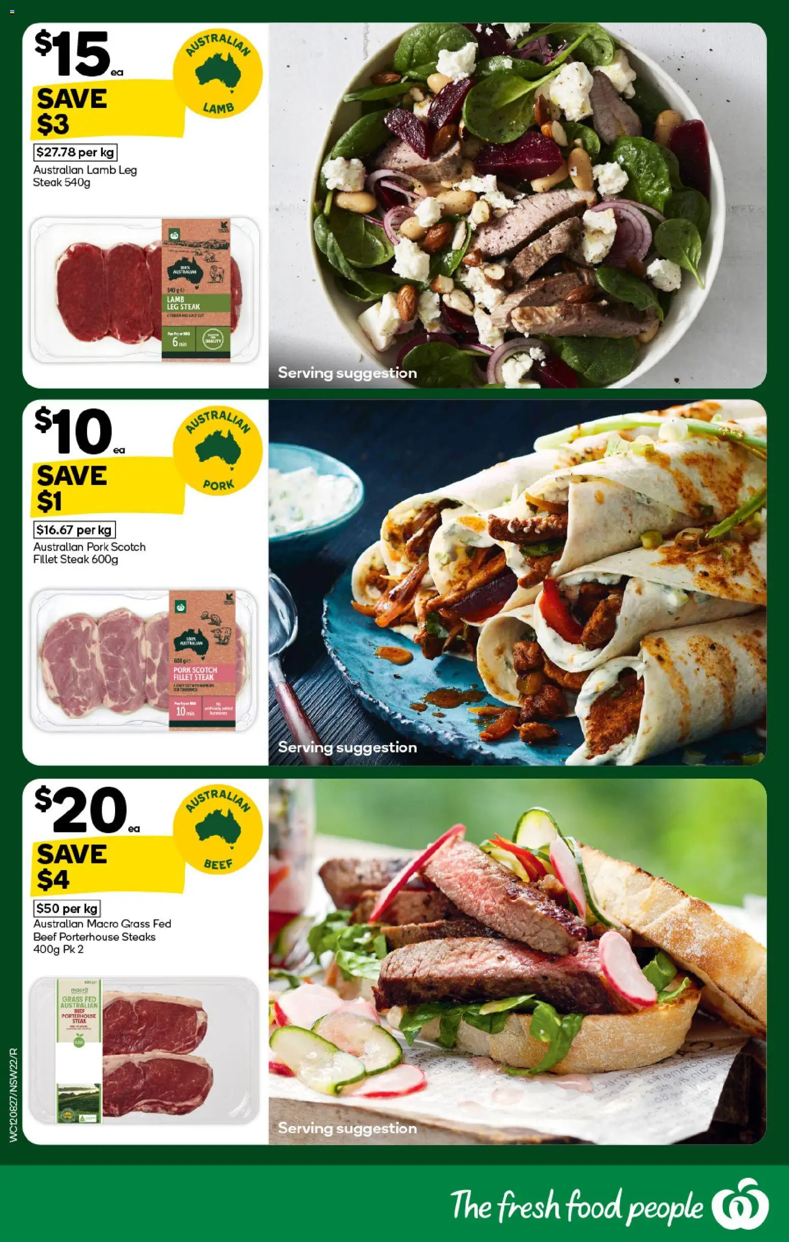 Woolworths catalogue - valid from 12/08/2026 | Page: 22 | Products: Grass, Lamb, Steak, Scotch