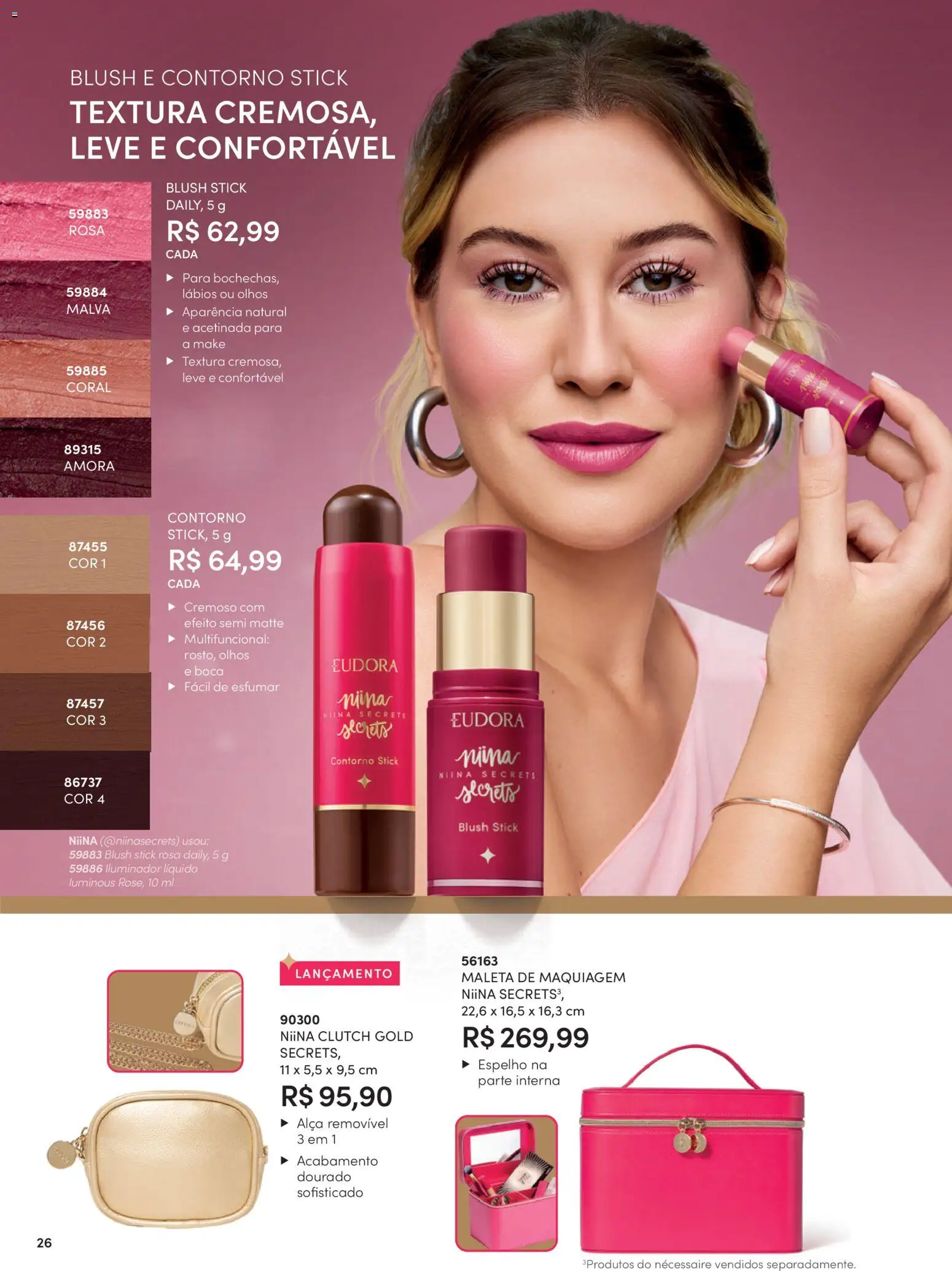 Eudora Folheto - válido de 15/07/2026 | Página: 29 | Produtos: Maquiagem, Blush, Espelho, Iluminador