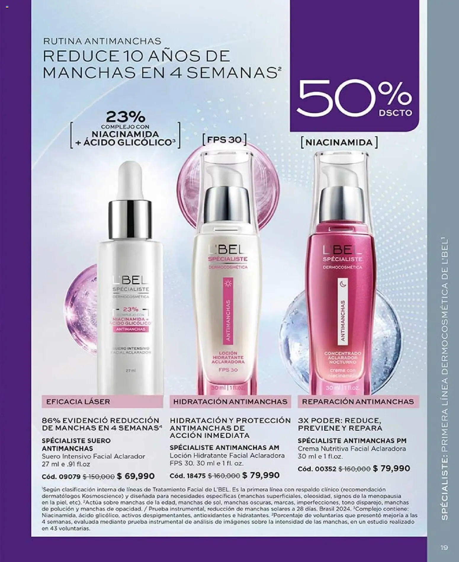 L'Bel revista - valida desde el 07/09/2026 | Página: 19 | Productos: Crema, Sobre, Loción