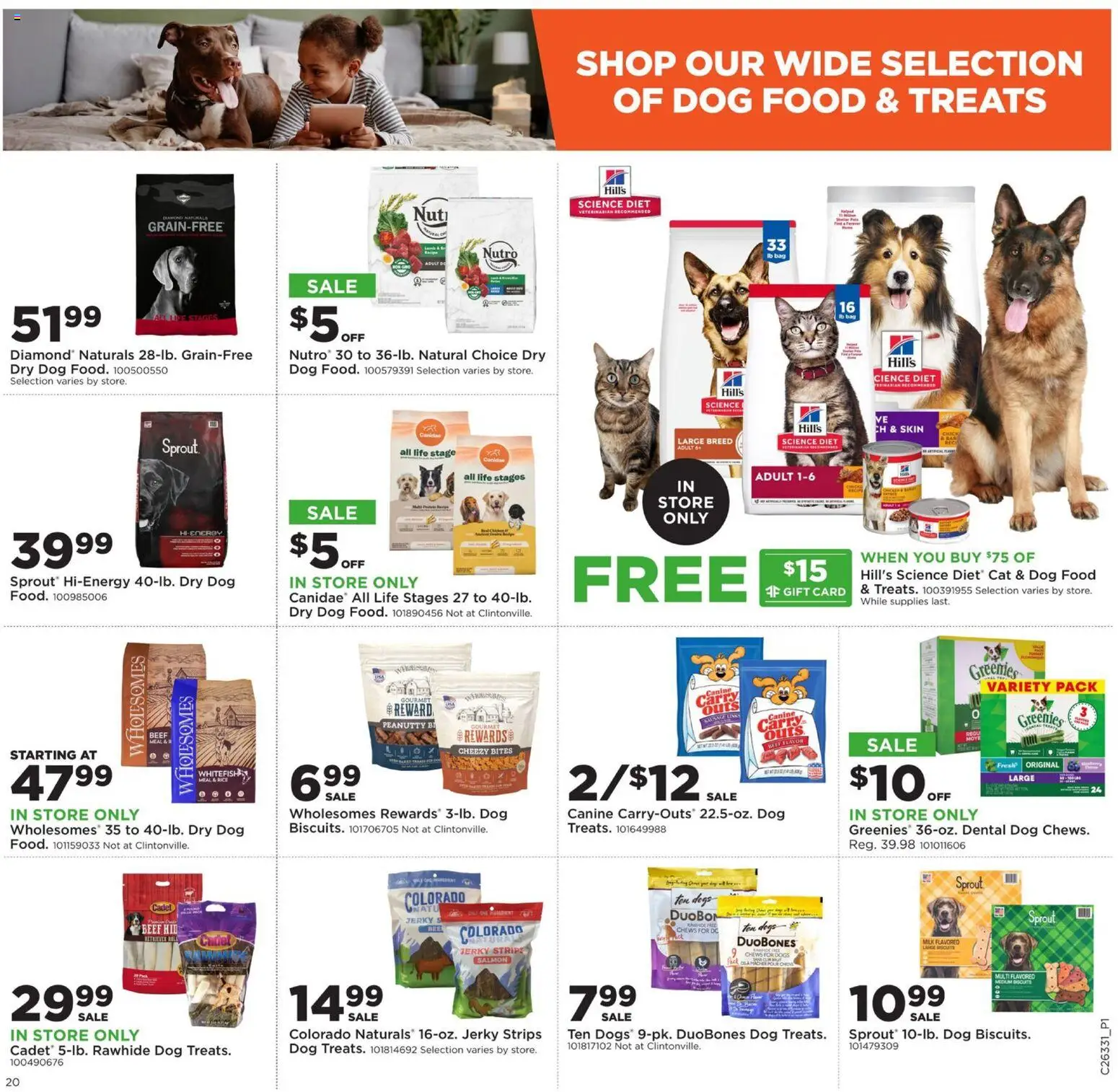 Mills Fleet Farm Weekly Ad - valid from 08/10/2026 | Page: 25 | Products: Dog Food, Jerky, Rice, Beef