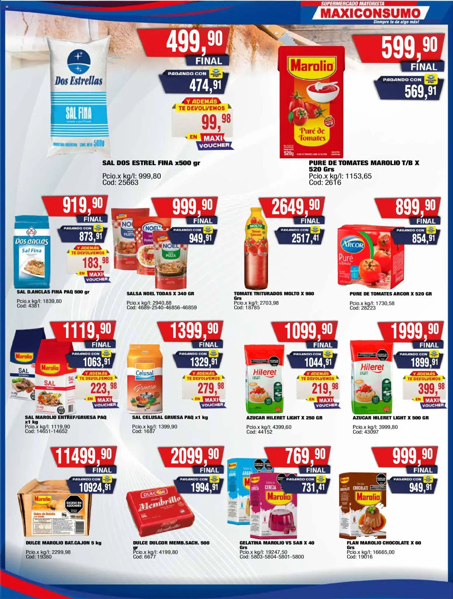 Maxiconsumo - Ofertas Zona 2 │ válido desde el 07/09/2026 | Página: 7 | Productos: Azucar, Tomate, Pizza, Puré