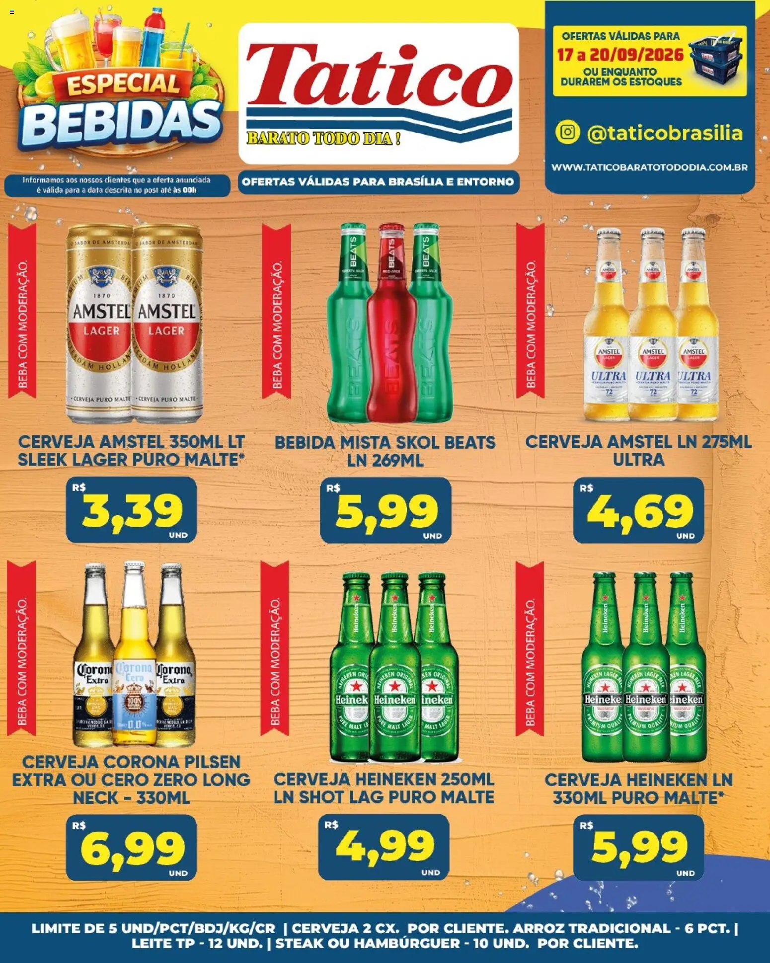 Tatico Folheto - válido de 19/09/2026 | Página: 30 | Produtos: Steak, Leite, Heineken, Hambúrguer