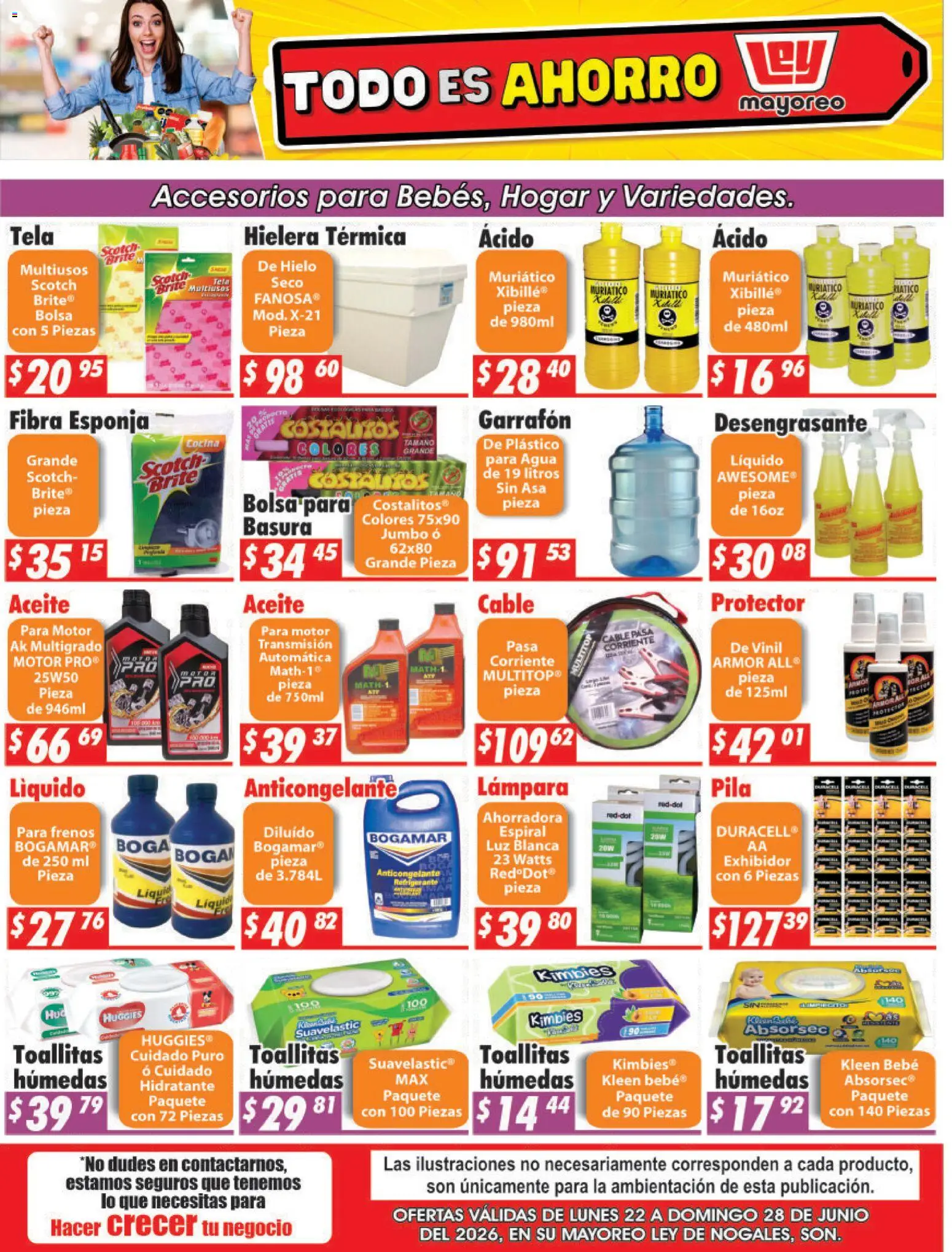 Nuevas ofertas de Casa Ley válidas en toda la República Mexicana desde el 22/06/2026. ¡Encuentra las mejores ofertas en Casa Ley folleto Nogales! | Página: 1