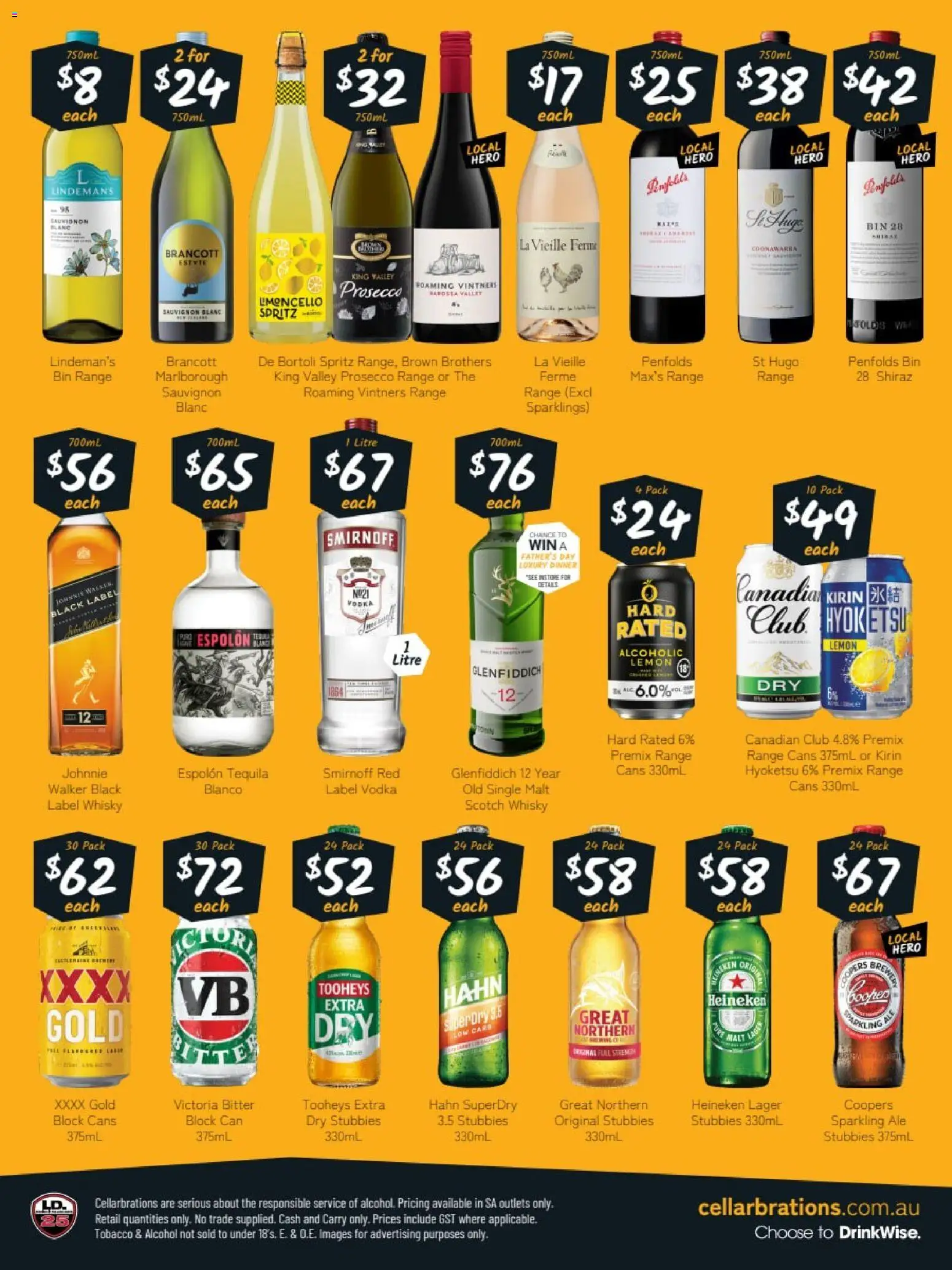 Cellarbrations catalogue - valid from 24/08/2026 | Page: 2 | Products: Alcohol, Heineken, Lemon, Glenfiddich 12