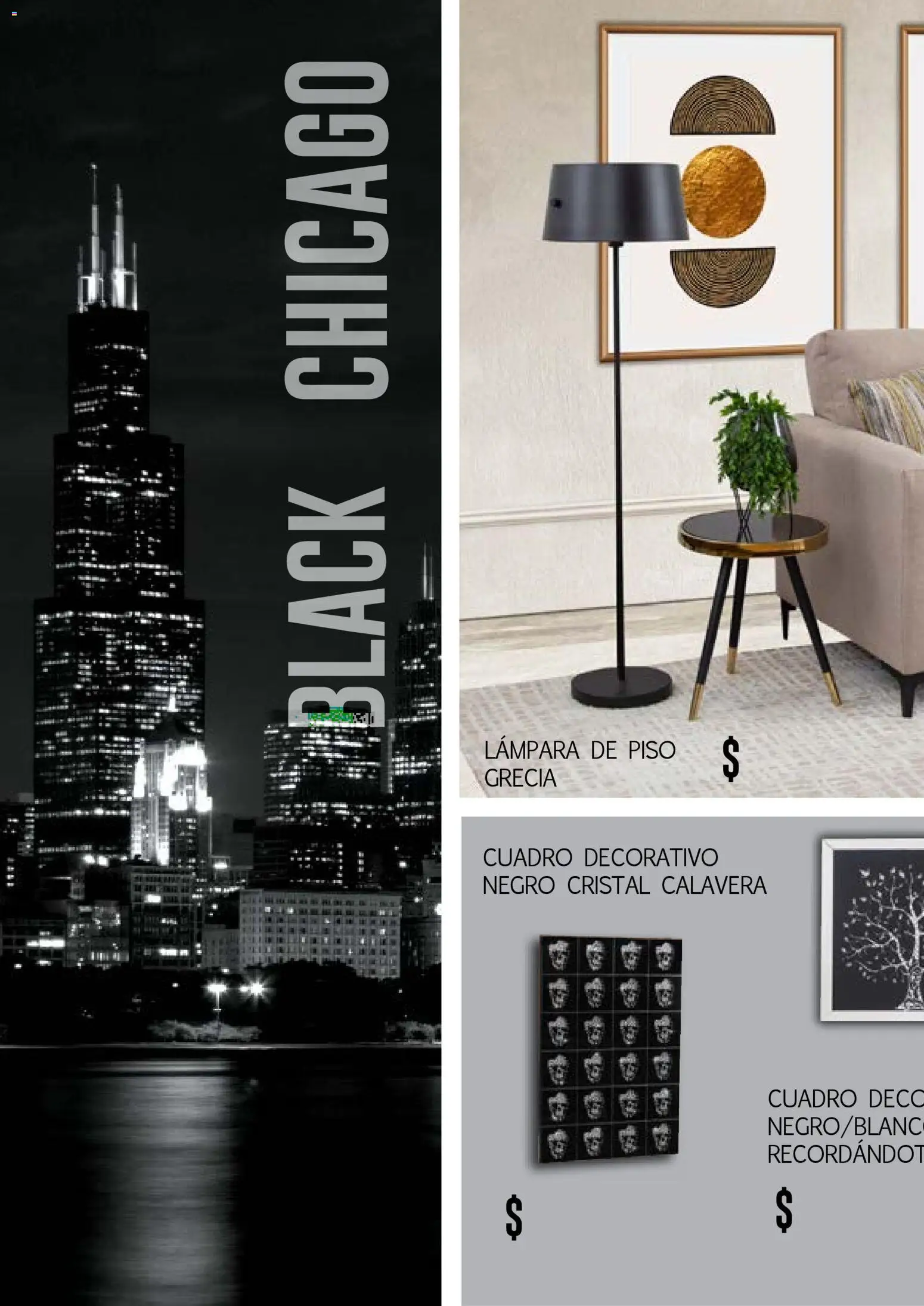 Nuevas ofertas de Muebles Dico válidas en toda la República Mexicana desde el 17.03.2026. ¡Encuentra las mejores ofertas en Muebles Dico catálogo Black Chicago ! | Página: 66 | Productos: Cuadro, Lámpara