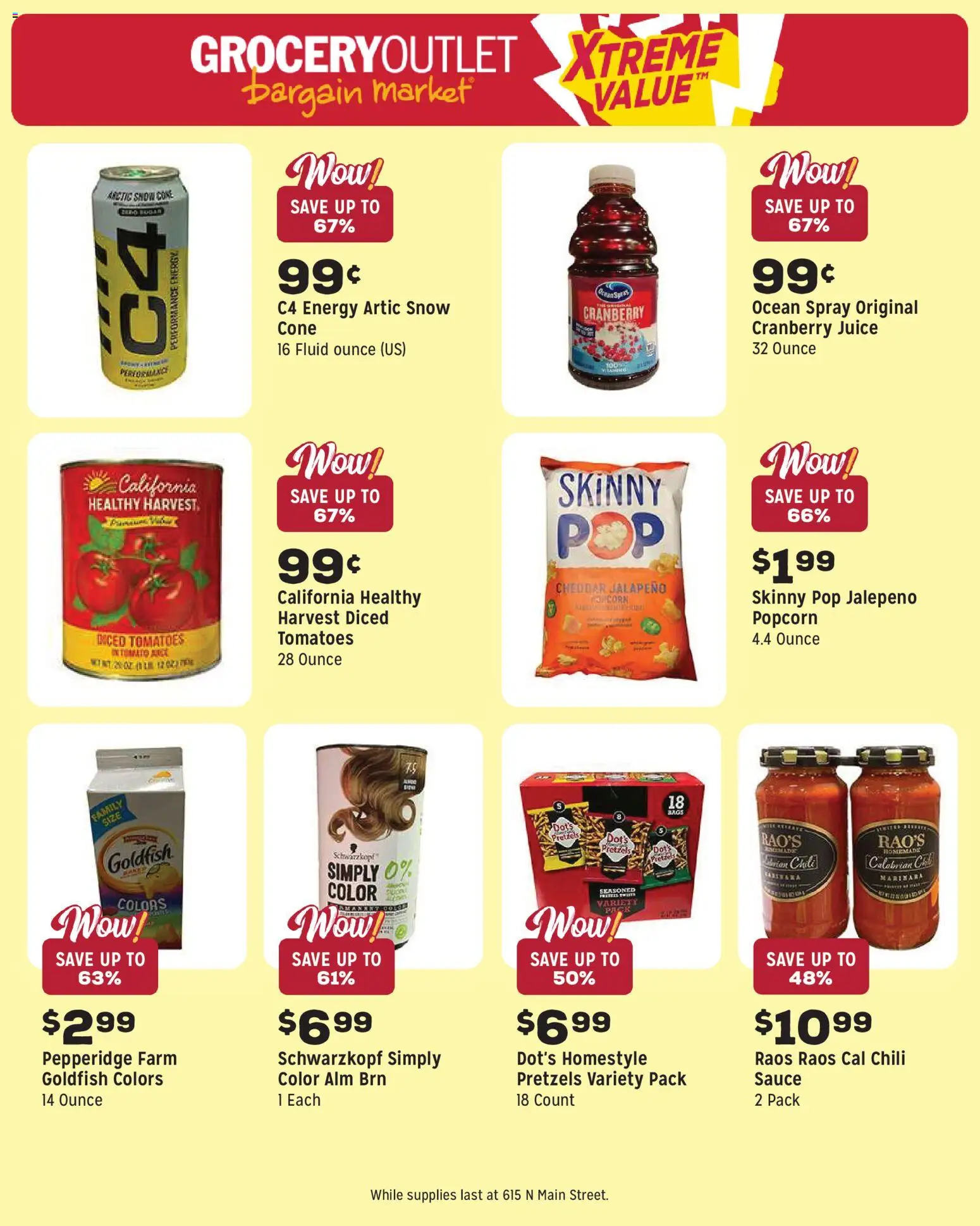 Grocery Outlet Weekly Ad - ID - valid from 17.06.2026 | Page: 11 | Products: Juice, Tomatoes, Sauce
