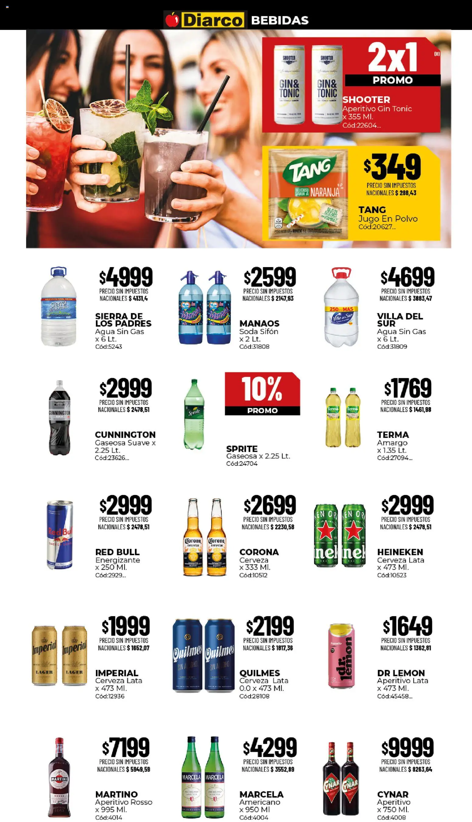 Diarco ofertas │ válido desde el 17/08/2026 | Página: 7 | Productos: Sprite, Bebidas, Gaseosa, Jugo