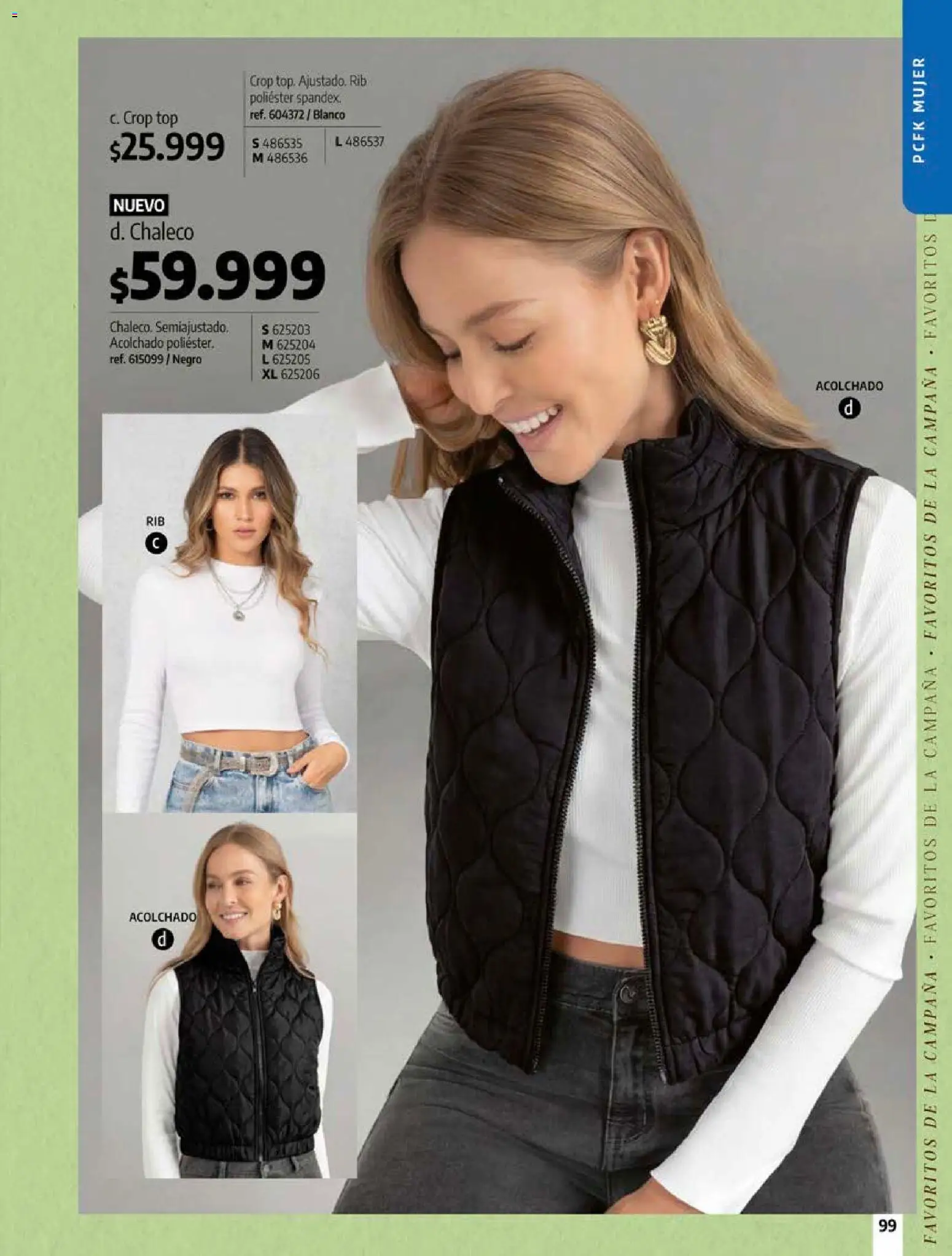 Pacifika revista - valida desde el 12/07/2026 | Página: 99 | Productos: Top, Chaleco