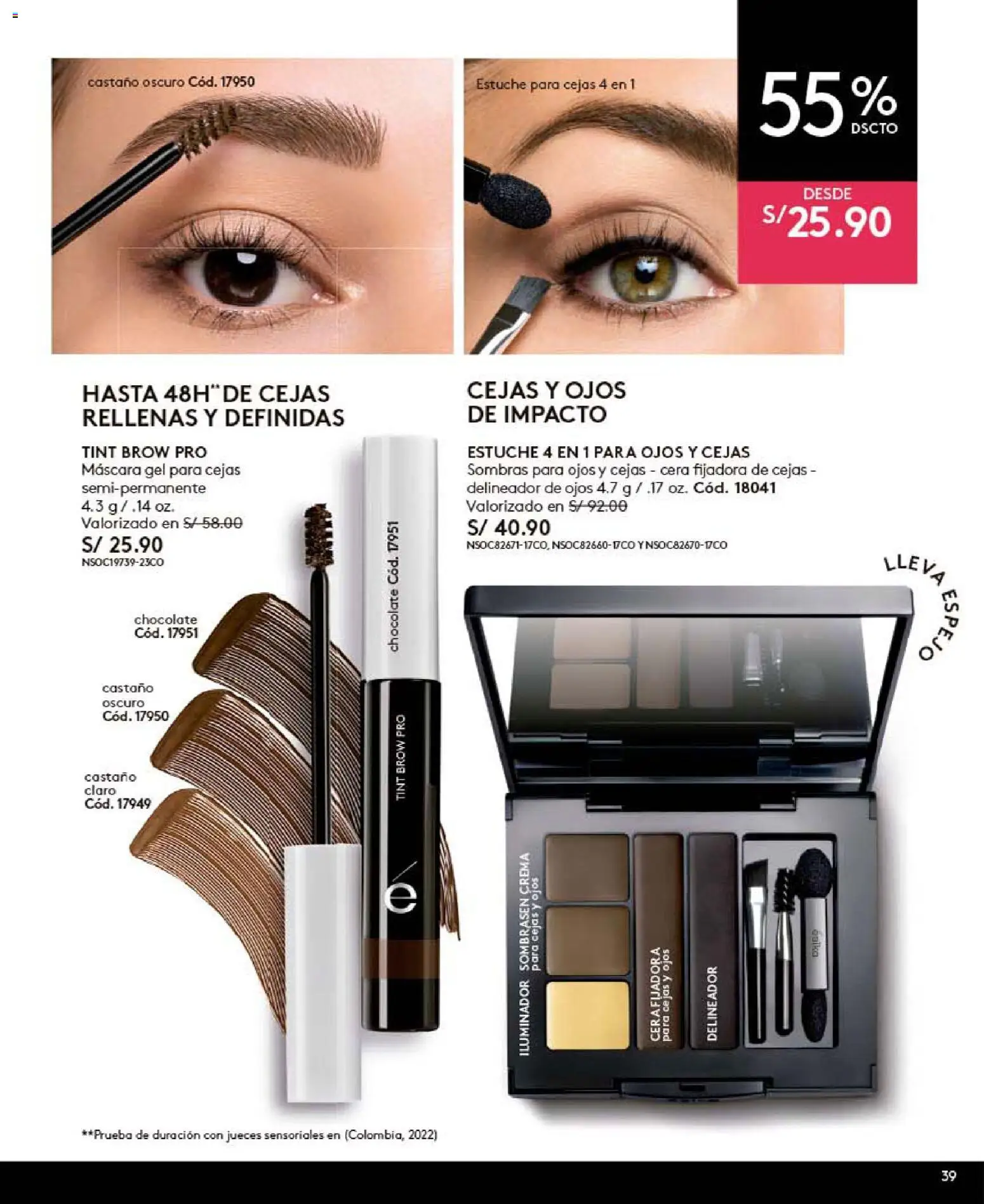 Catálogo Ésika válido desde 30.05.2026 | Página: 39 | Productos: Máscara, Delineador, Espejo, Crema