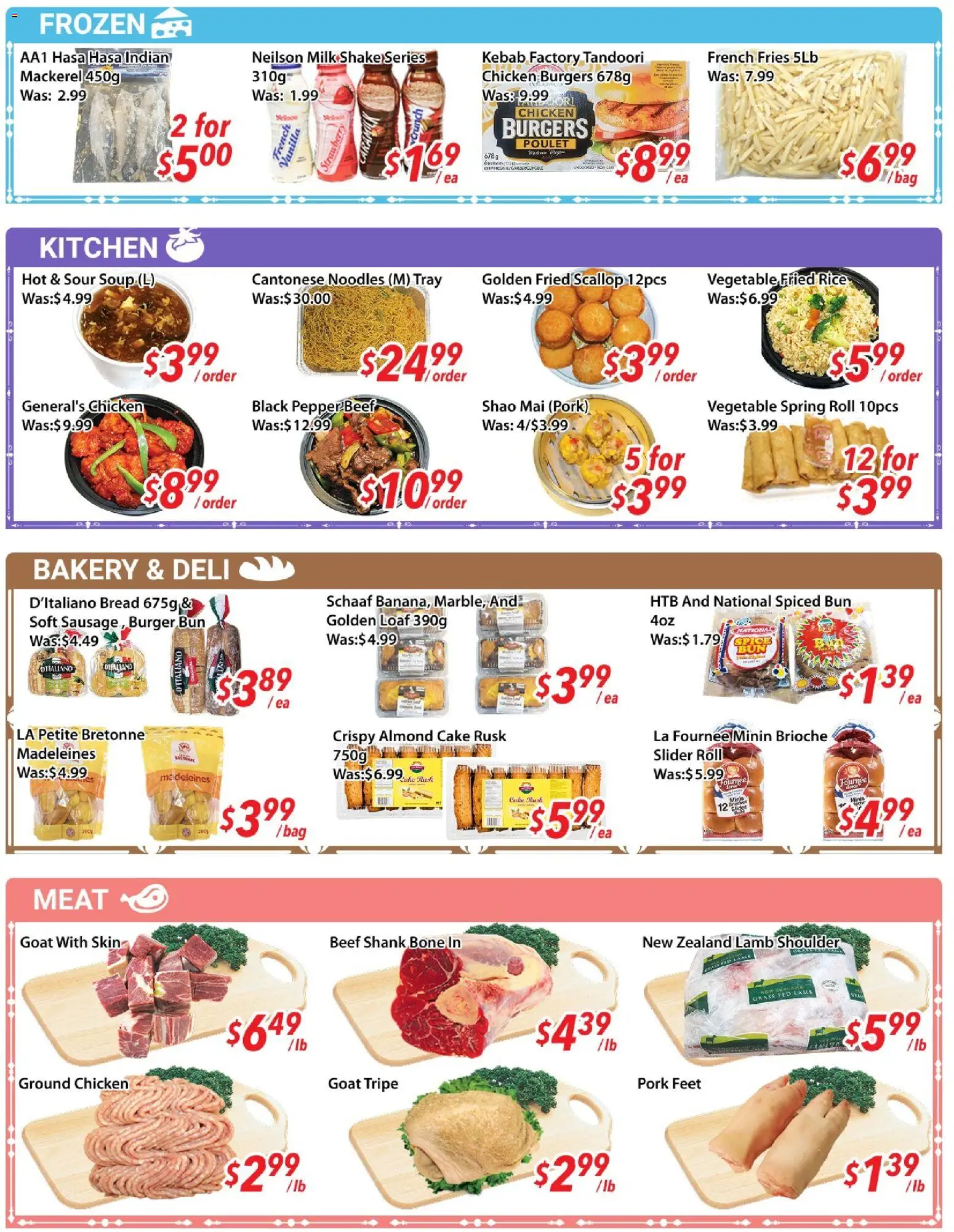 Ample Food Market flyer valid from 17.04.2026 | Page: 4 | Products: Bag, Bakery, Chicken, Pork