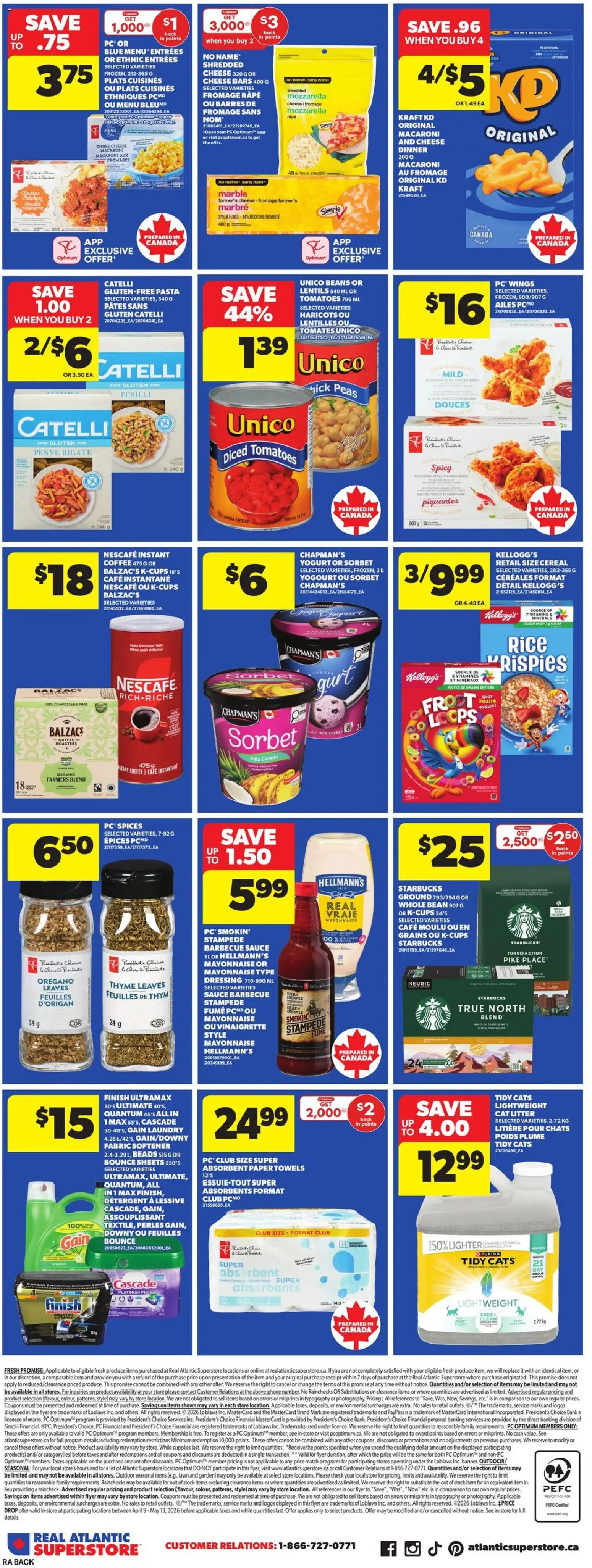 Atlantic Superstore flyer valid from 09.04.2026 | Page: 4 | Products: Rice, Phone, Cheese, Yogurt