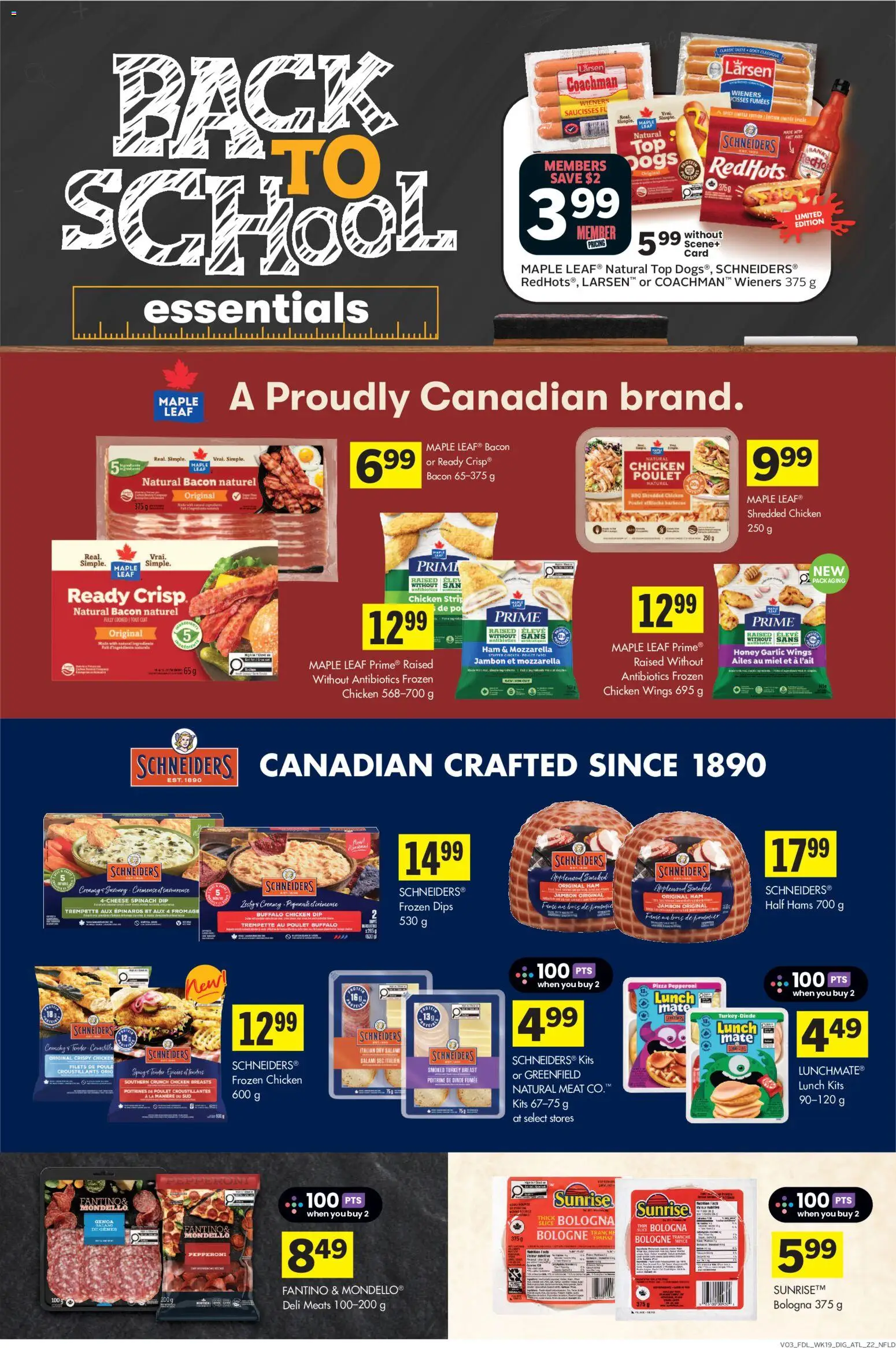 Foodland flyer valid from Sep 3, 2026 | Page: 13 | Products: Mozzarella, Salami, Pizza, Chicken