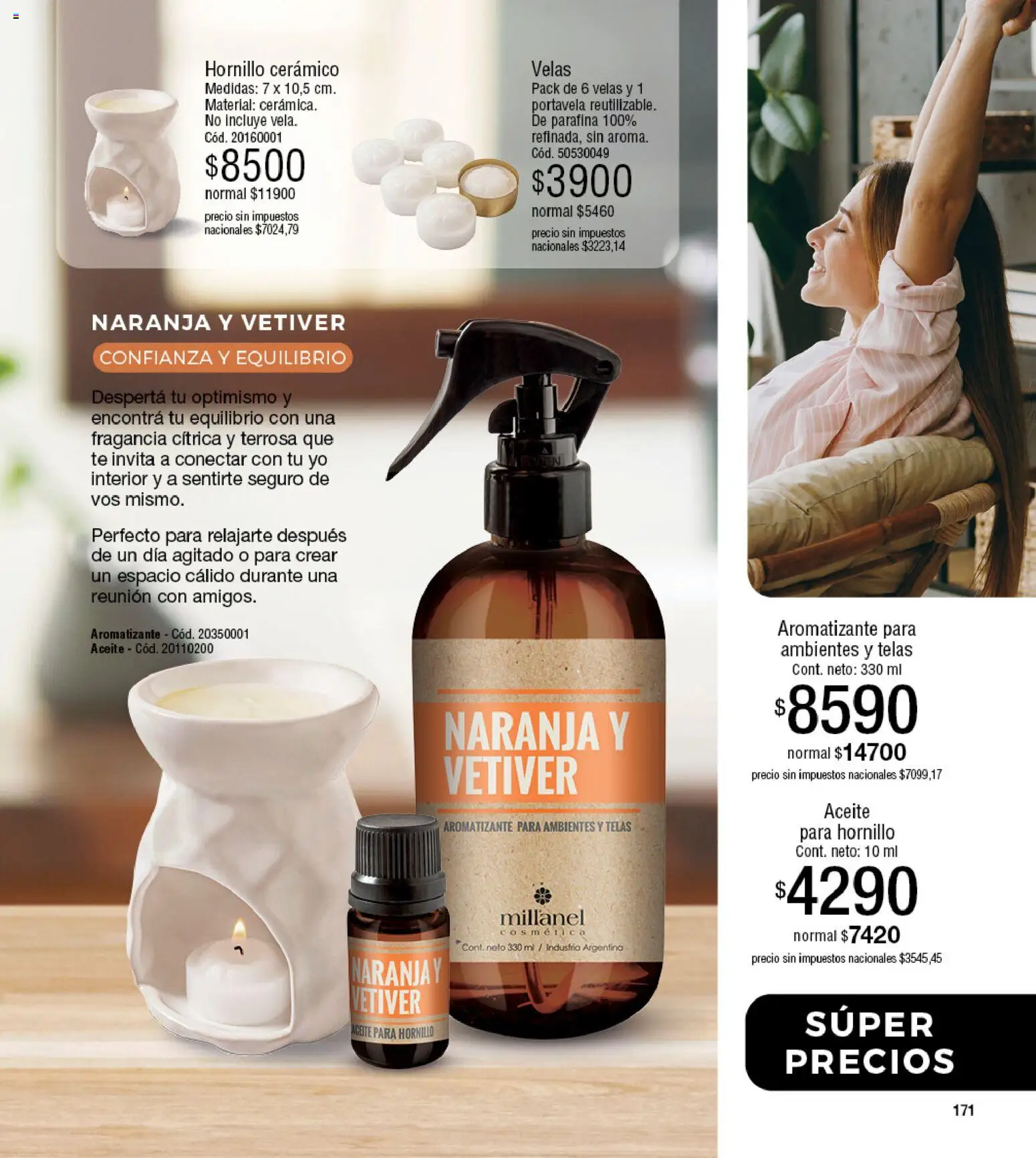 Millanel - Catálogo │ válido desde el 20/07/2026 | Página: 195 | Productos: Cerámico, Fragancia, Aceite, Té