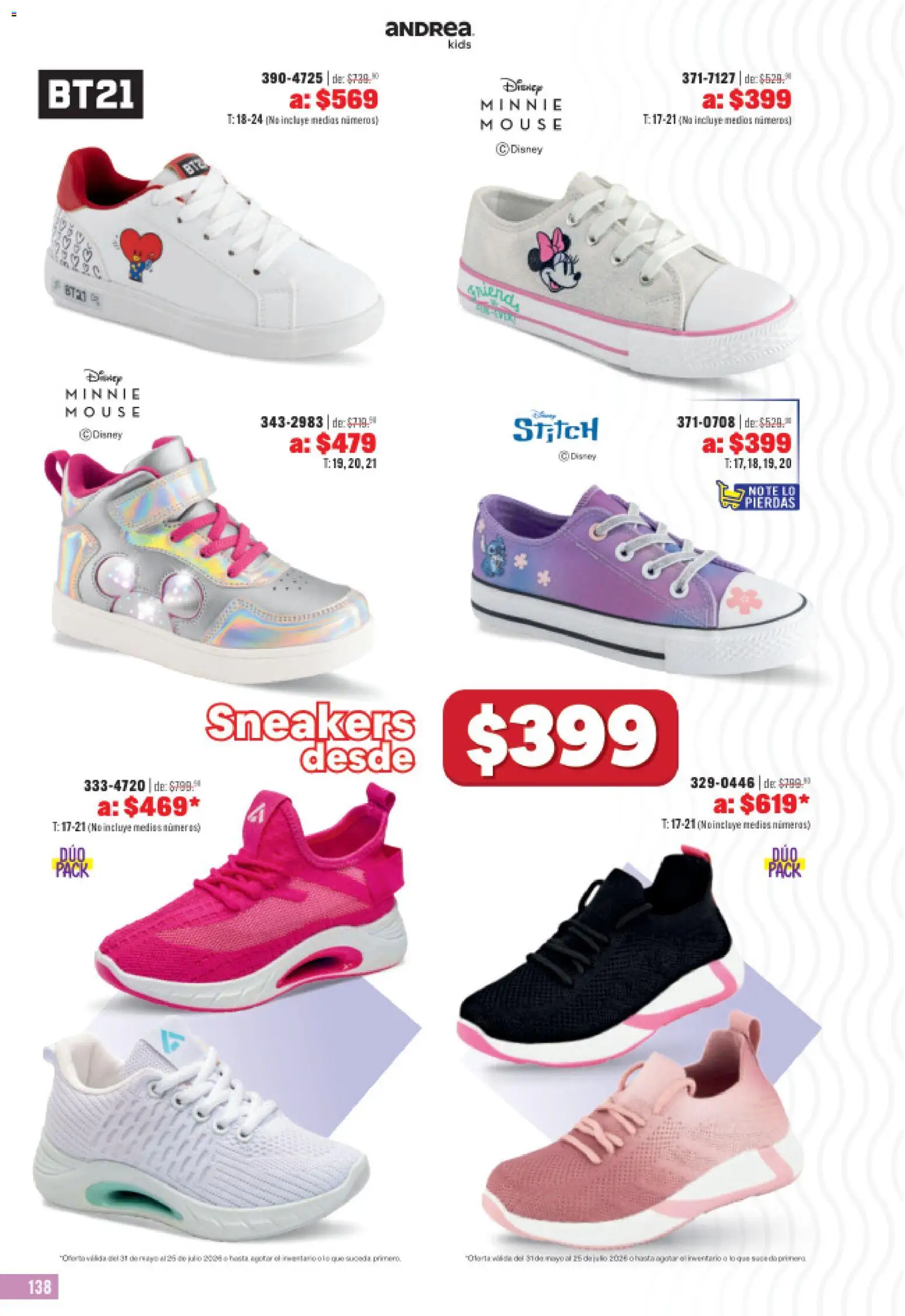 Nuevas ofertas de Andrea válidas en toda la República Mexicana desde el 31.05.2026. ¡Encuentra las mejores ofertas en Andrea catálogo Outlet! | Página: 138