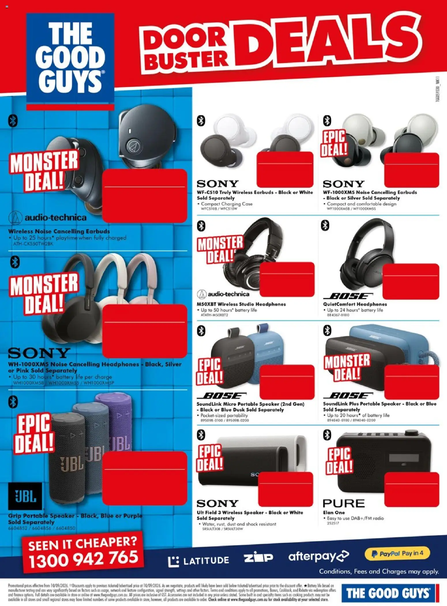 The Good Guys catalogue - valid from 10/09/2026 | Page: 23 | Products: Door, Case, Speaker, Portable