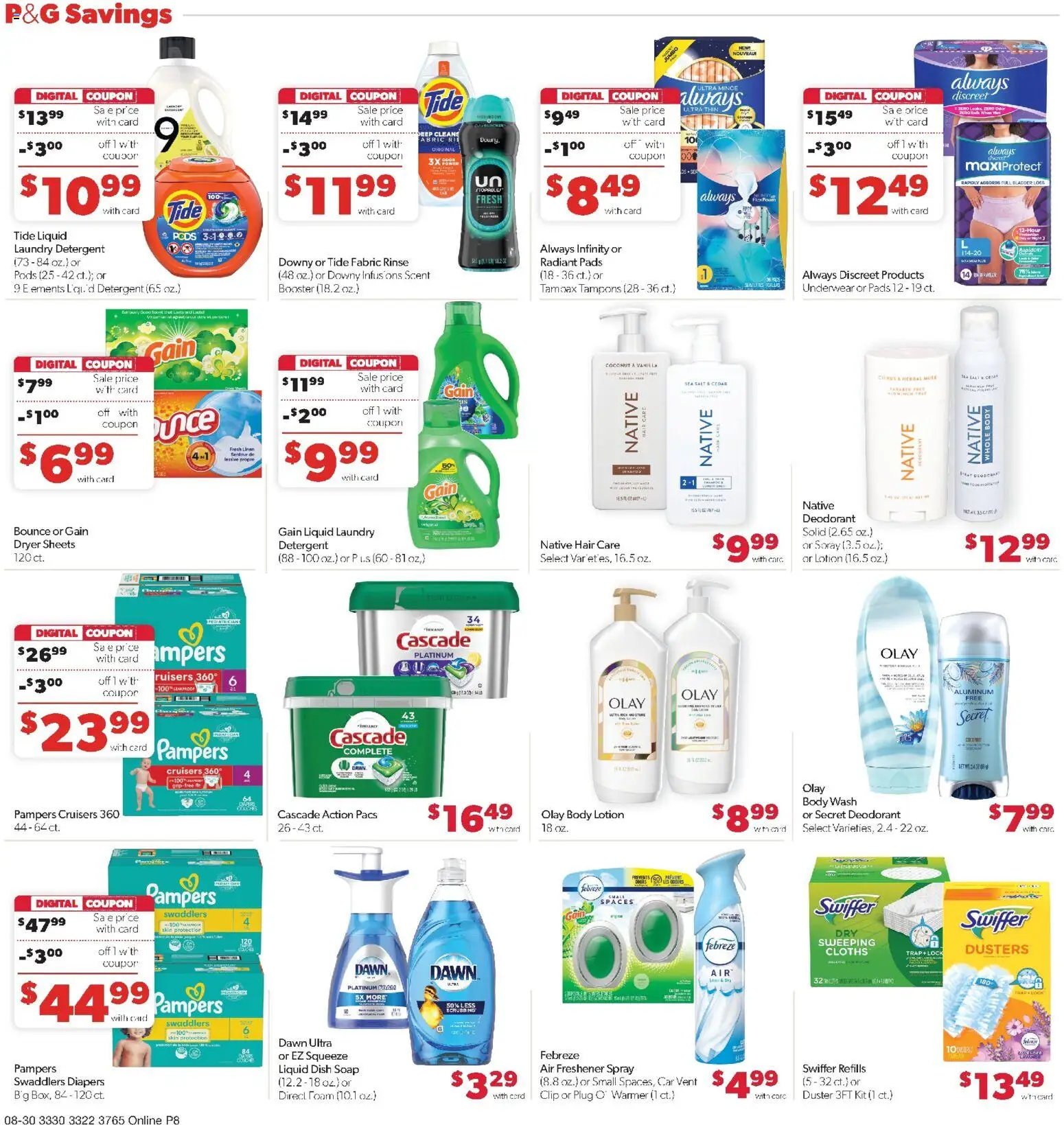 Family Fare Weekly Ad - MN - valid from 08/30/2026 | Page: 14 | Products: Air freshener, Soap, Tampons, Coconut