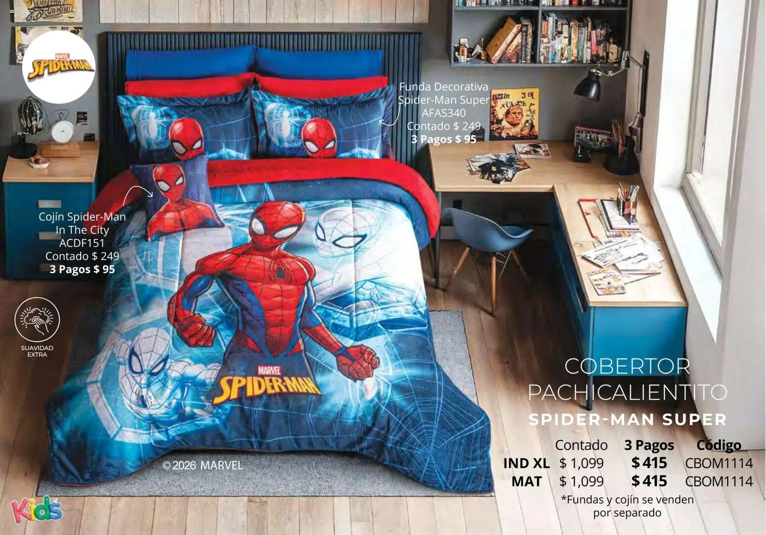 Nuevas ofertas de Colchas Concord válidas en toda la República Mexicana desde el 01.05.2026. ¡Encuentra las mejores ofertas en Colchas Concord catálogo Kids! | Página: 91 | Productos: Cobertor, Funda