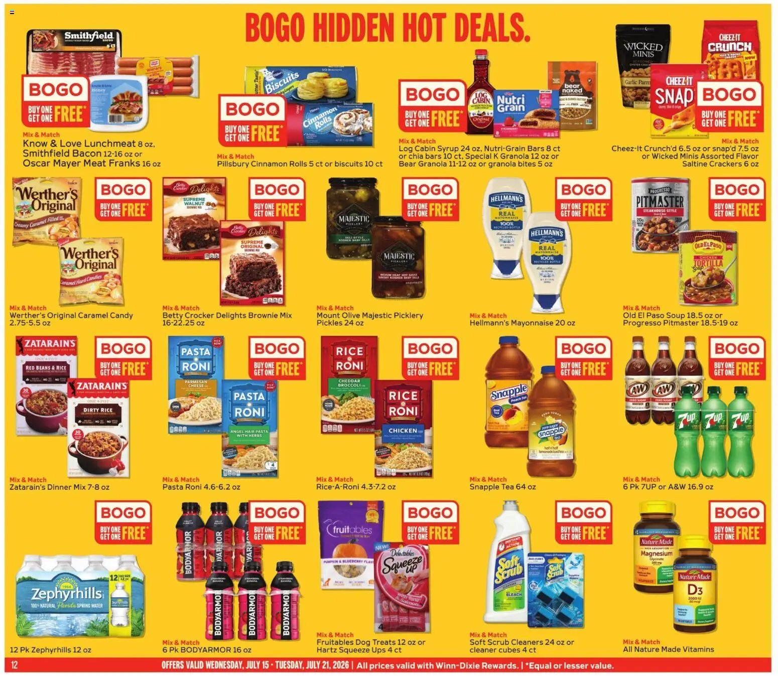 Winn Dixie Weekly Ad - valid from 07/15/2026 | Page: 12 | Products: Sauce, Garlic, Pumpkin, UPS