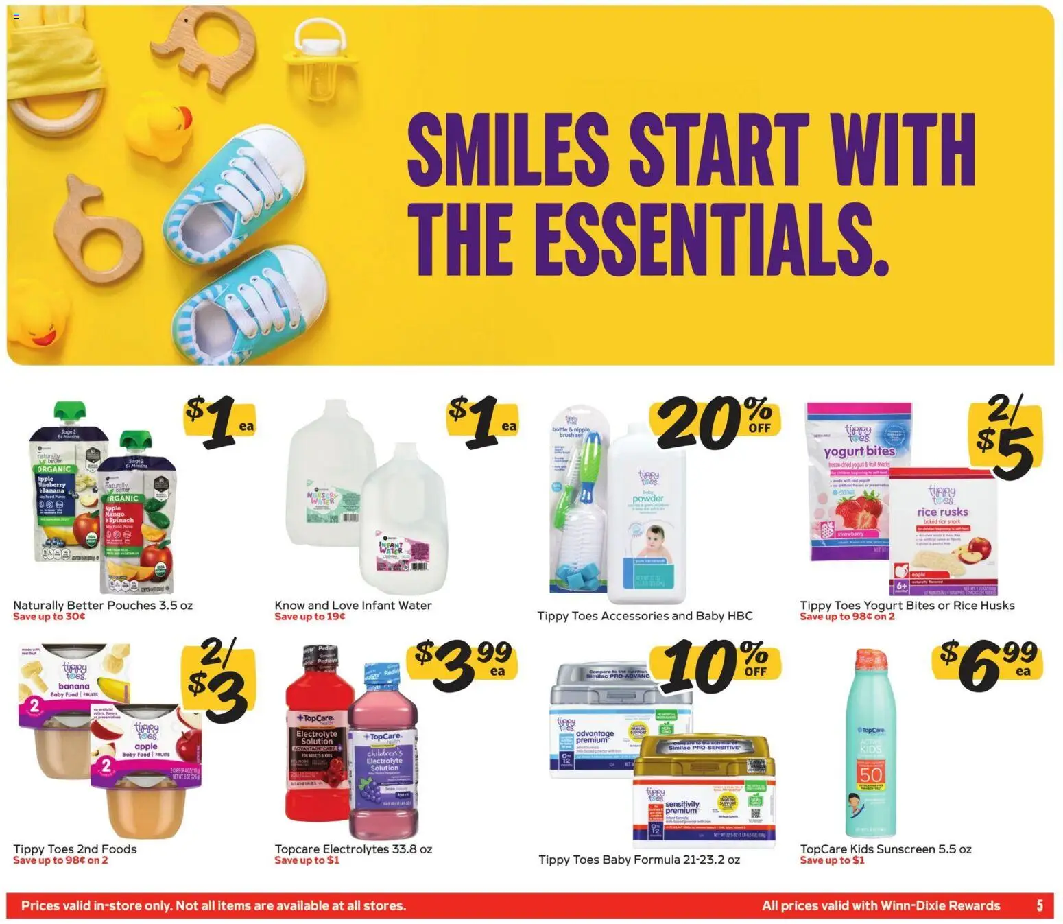 Winn Dixie In-Store Flyer - valid from 08/19/2026 | Page: 5 | Products: Powder, Brush, Yogurt, Rice