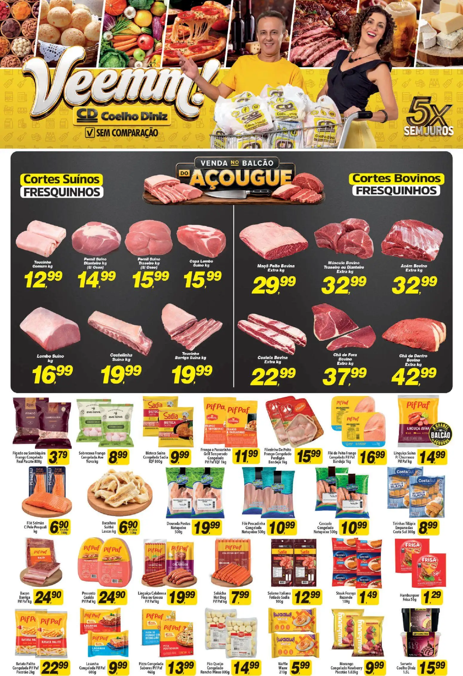 Coelho Diniz Folheto - válido de 24/09/2026 | Página: 1 | Produtos: Bacalhau, Salsicha, Pernil, Bandeja