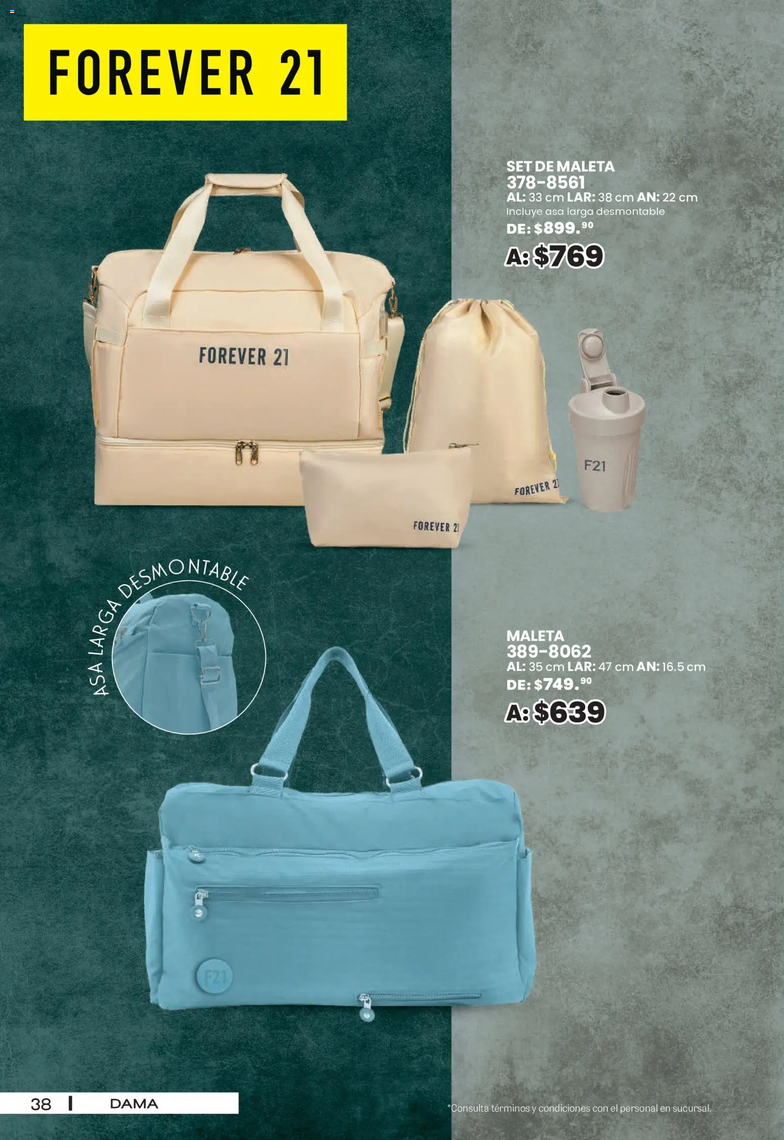 Nuevas ofertas de Andrea válidas en toda la República Mexicana desde el 30/08/2026. ¡Encuentra las mejores ofertas en Andrea - SPORT DAYS! | Página: 38 | Productos: Maleta