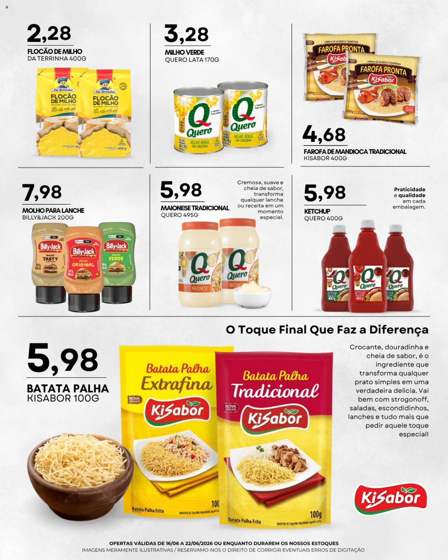 Mercadão Atacadista Folheto - válido de 16.06.2026 | Página: 5 | Produtos: Milho verde, Farinha de mandioca, Batata, Farofa