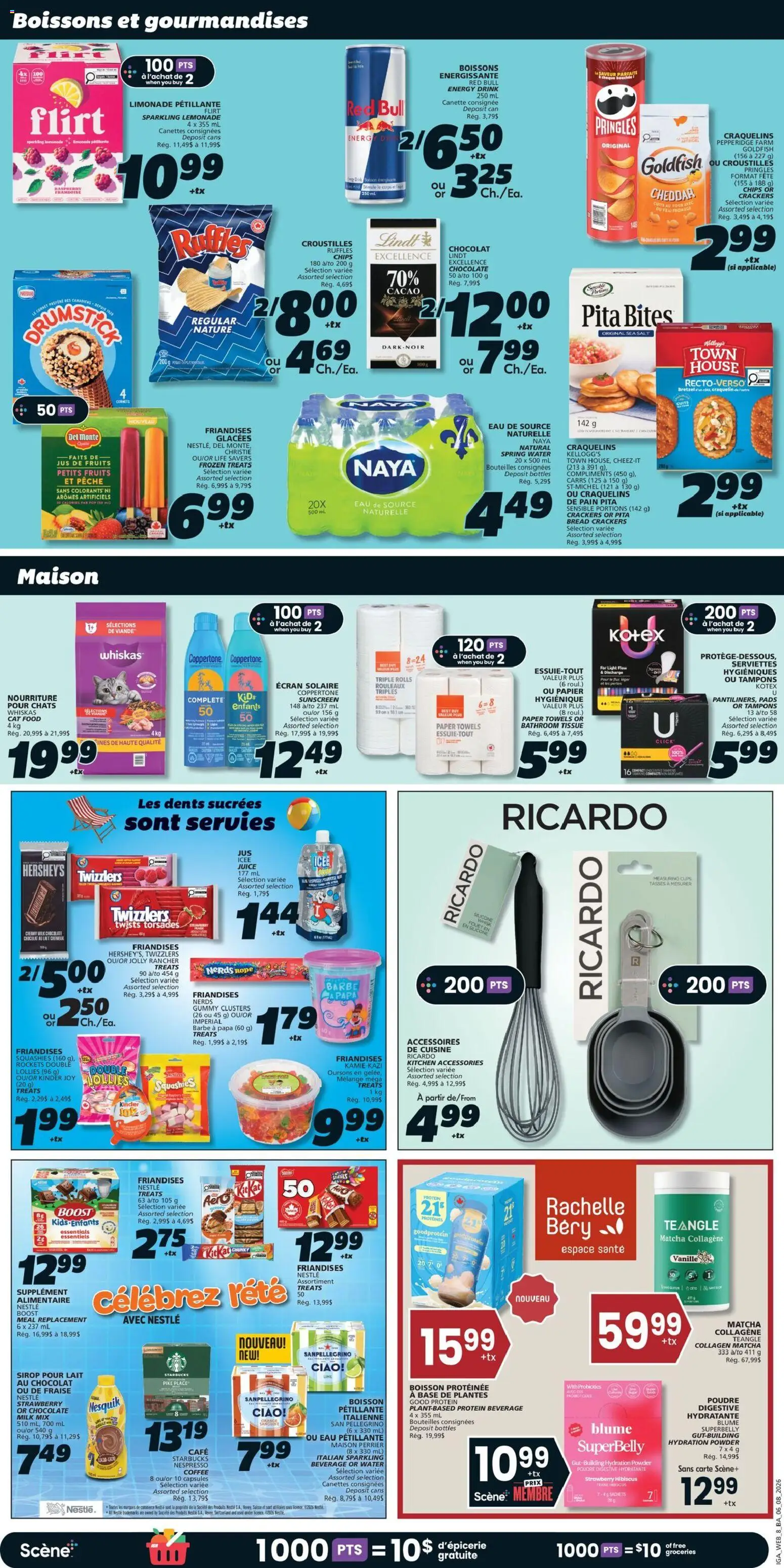 IGA flyer valid from Aug 6, 2026 | Page: 11 | Products: Powder, Bread, Coffee, Chocolate