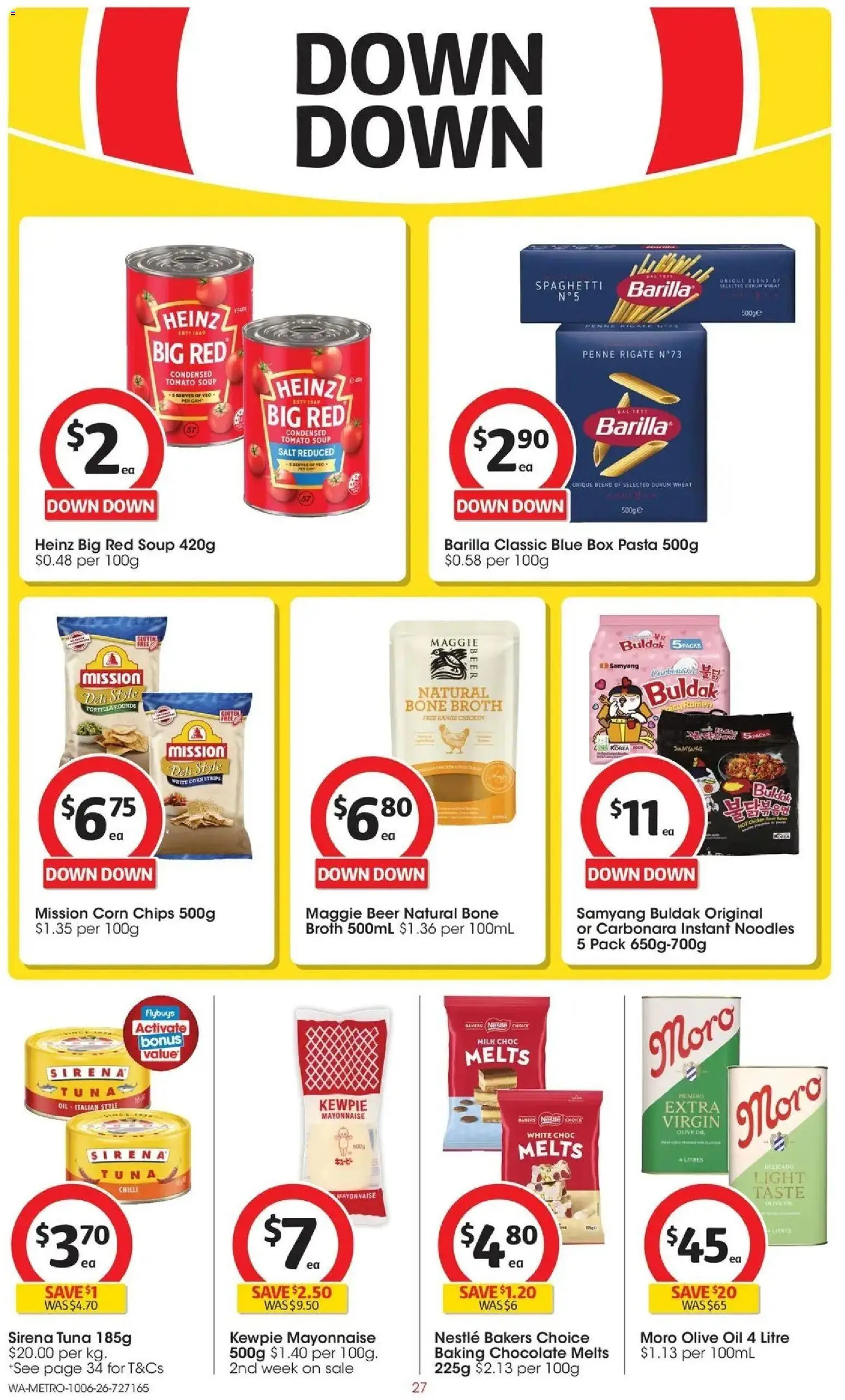 Coles catalogue - valid from 09.06.2026 | Page: 27 | Products: Oil, Chicken, Noodles, Wheat