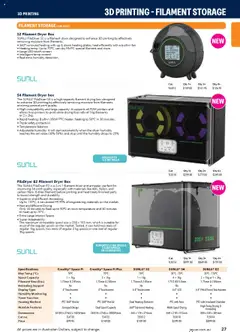 Preview of Jaycar Engineering & Scientific Catalogue 2025/2026  - valid from 09.07.2025 | Page: 27 | Products: Box, Dryer, Timer