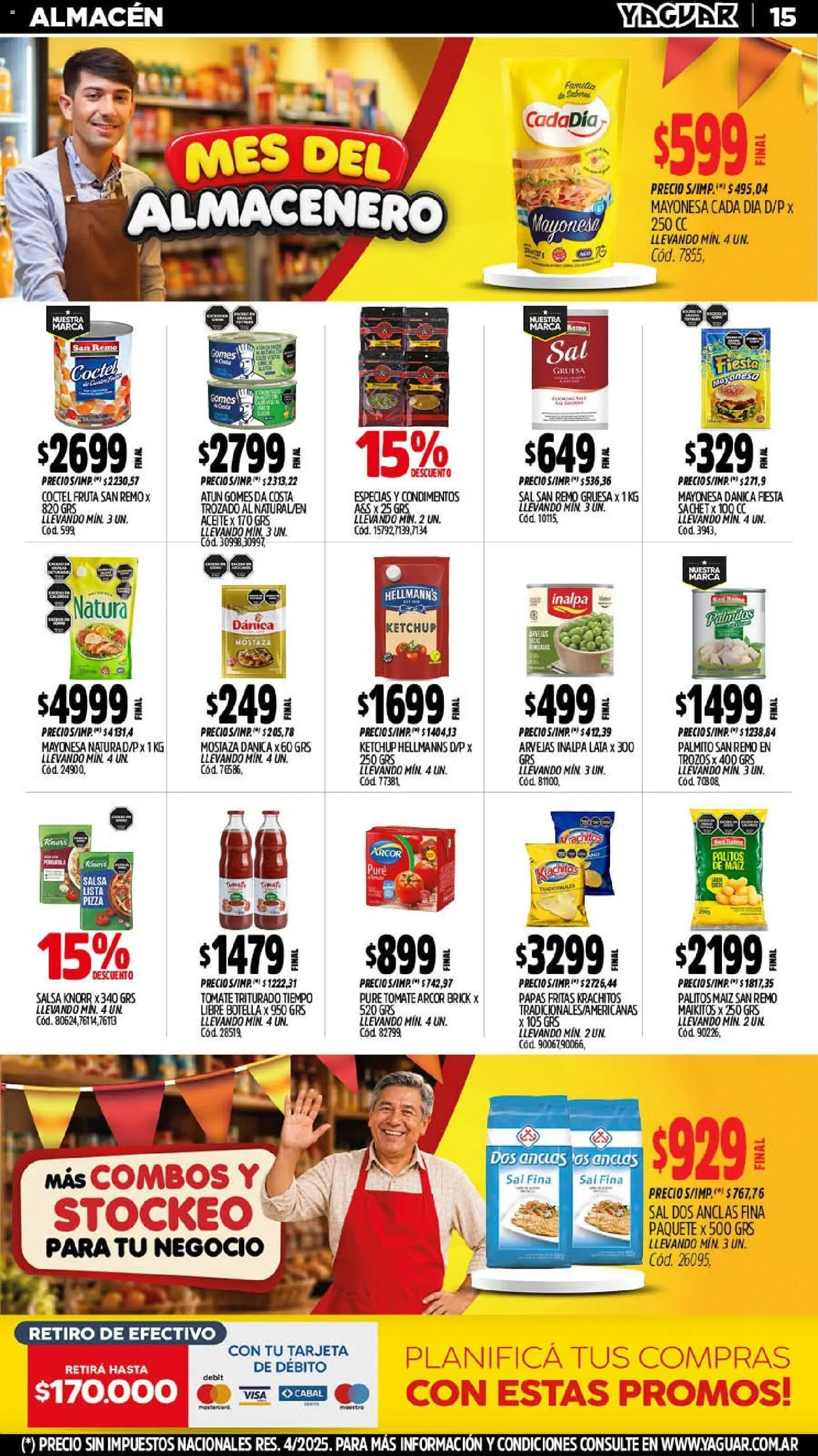 Yaguar catálogo │ válido desde el 07/09/2026 | Página: 16 | Productos: Ketchup, Mostaza, Sal, Tomate