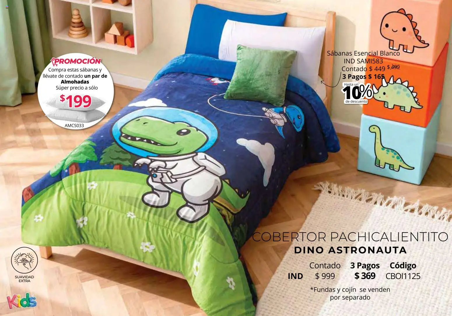 Nuevas ofertas de Colchas Concord válidas en toda la República Mexicana desde el 01.05.2026. ¡Encuentra las mejores ofertas en Colchas Concord catálogo Kids! | Página: 85 | Productos: Cobertor, Sabanas