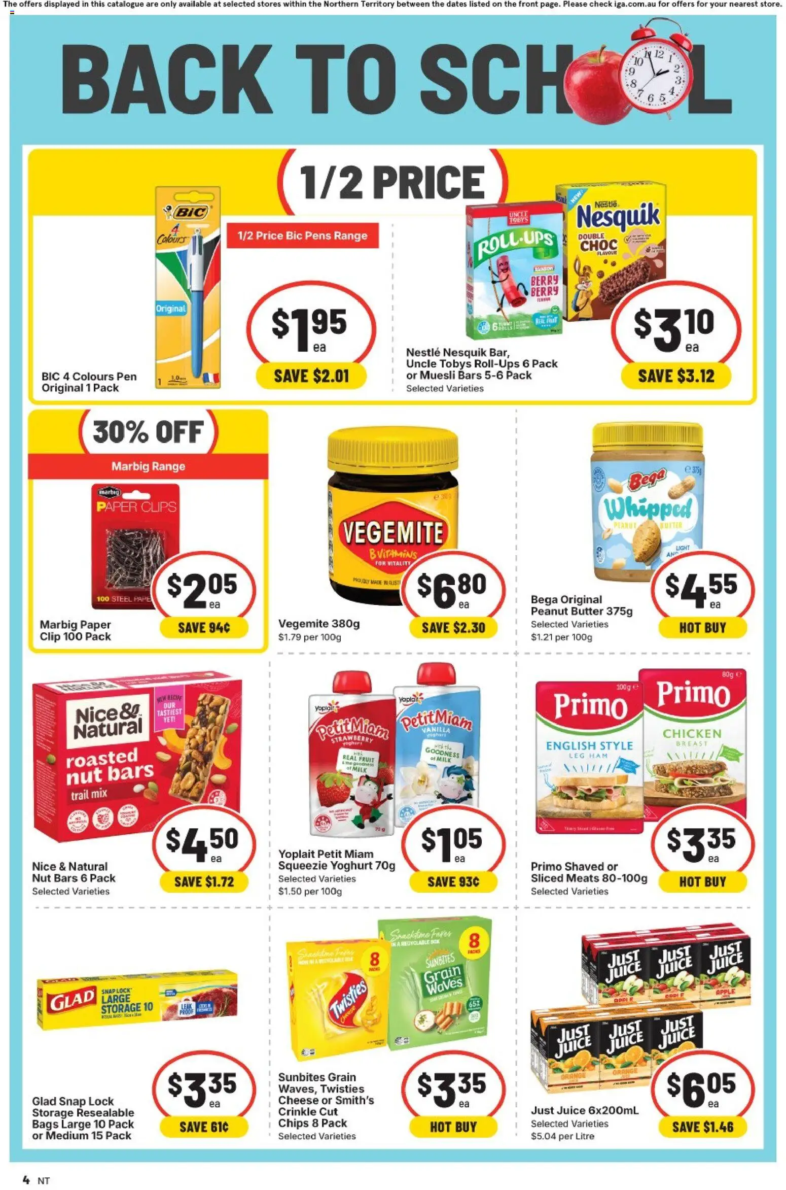 IGA catalogue - valid from 08/07/2026 | Page: 4 | Products: Cheese, Yoghurt, Ham, Chips
