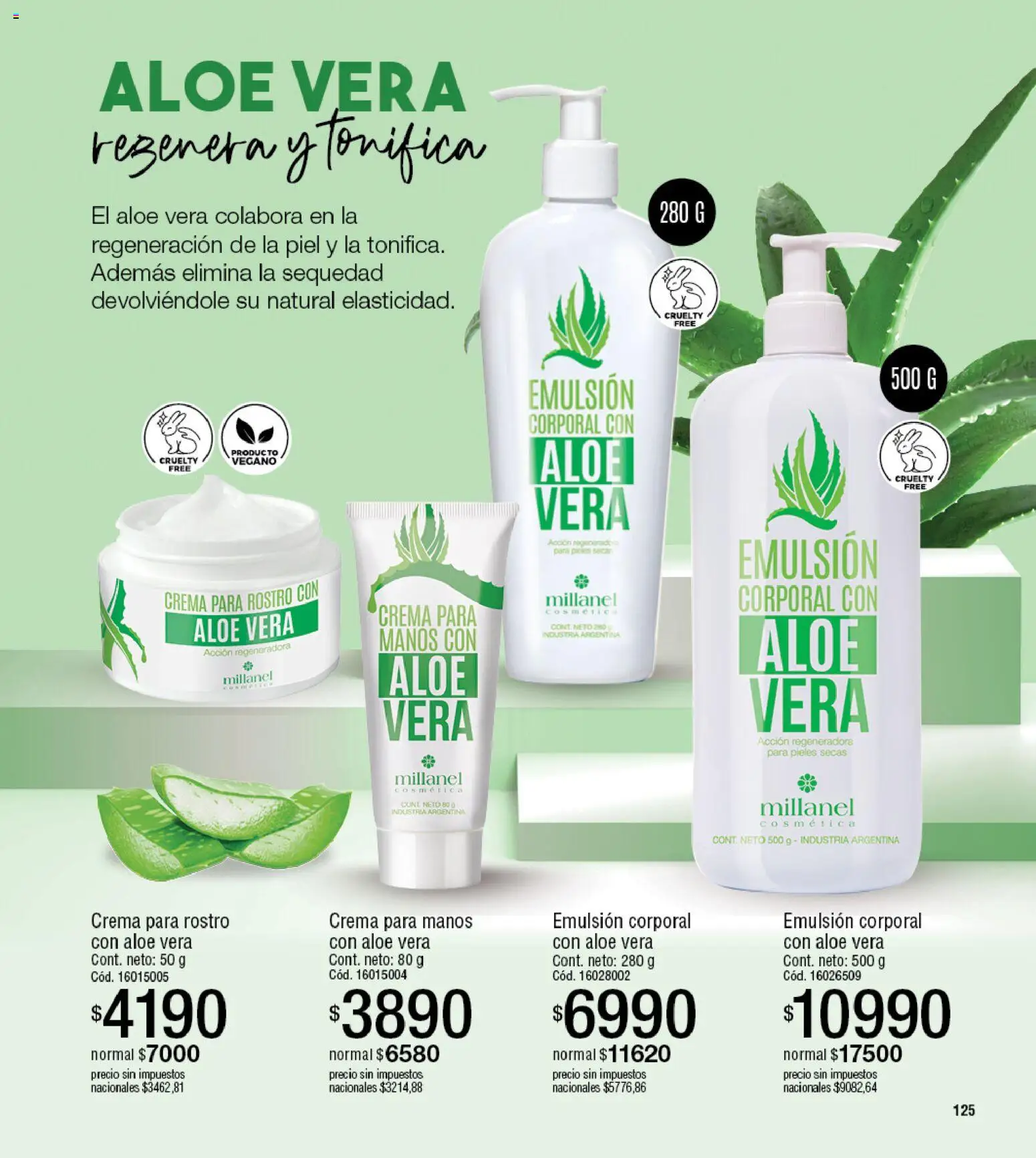 Millanel - Catálogo │ válido desde el 20/07/2026 | Página: 149 | Productos: Crema para manos, Emulsión, Aloe Vera, Crema