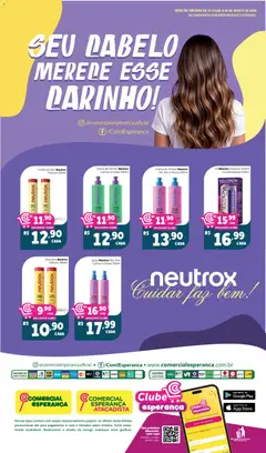 Comercial Esperança ofertas Cabelo - Pré-Visualização do folheto da loja Comercial Esperança, válido de 31/07/2026 | Página: 2 | Produtos: Shampoo, Condicionador, Creme, Piscina