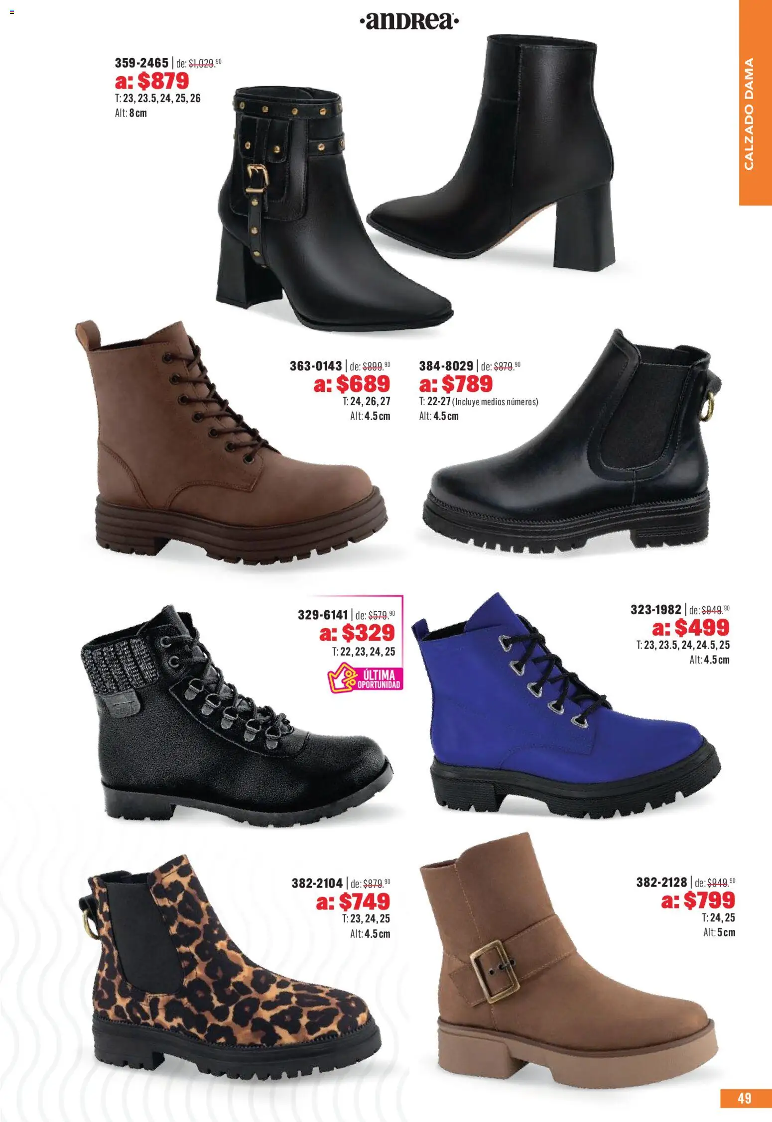 Nuevas ofertas de Andrea válidas en toda la República Mexicana desde el 03.05.2026. ¡Encuentra las mejores ofertas en Andrea catálogo Outlet! | Página: 49